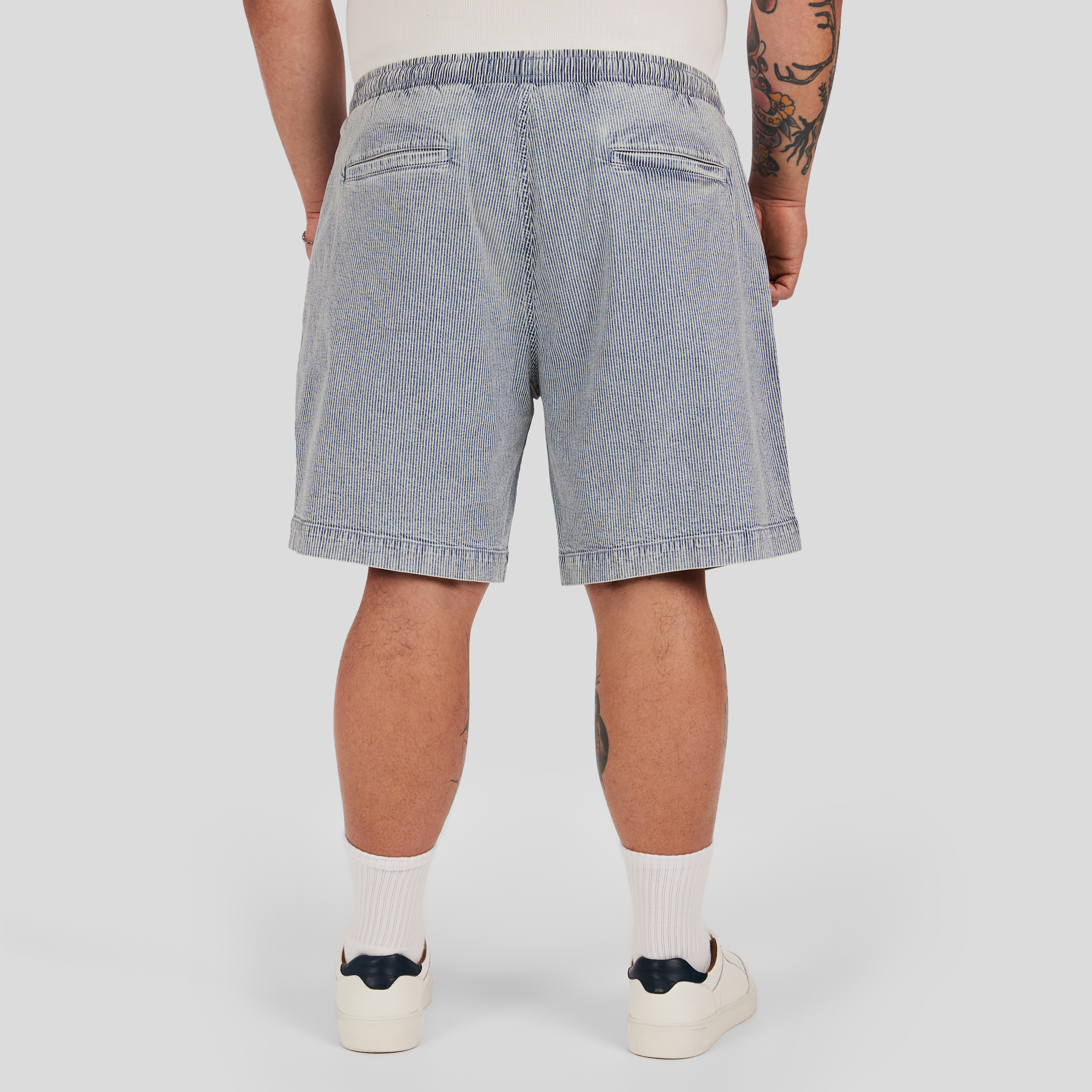 Blue Hickory Stripe Denim Short