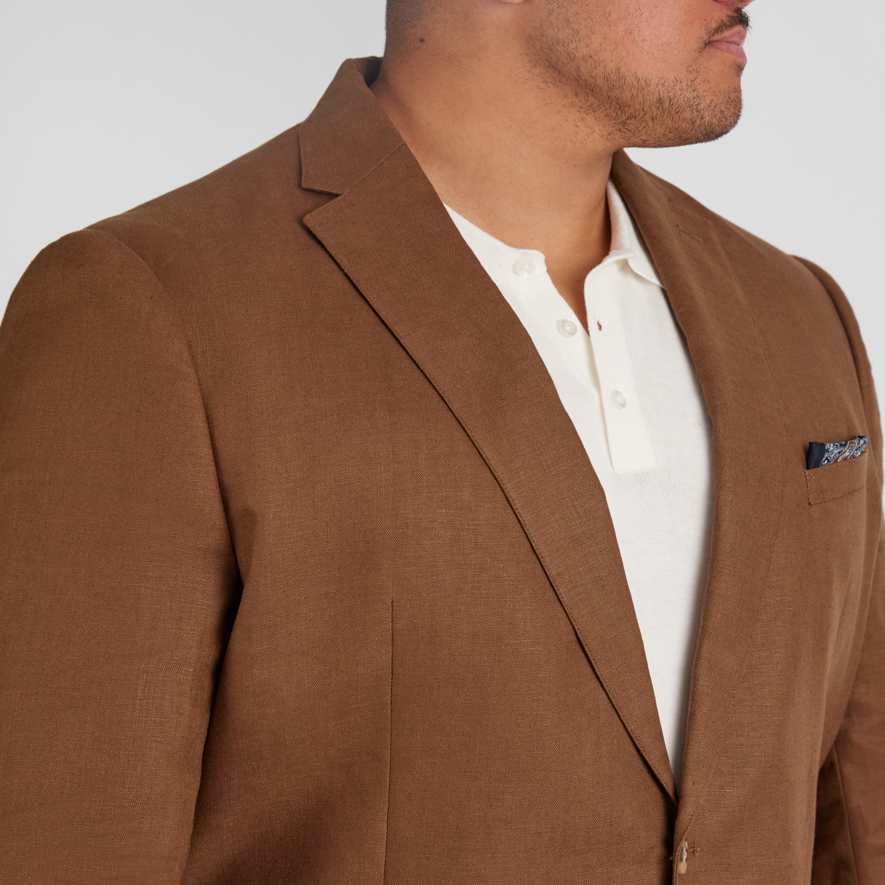Bronze Matteo Linen Suit Jacket