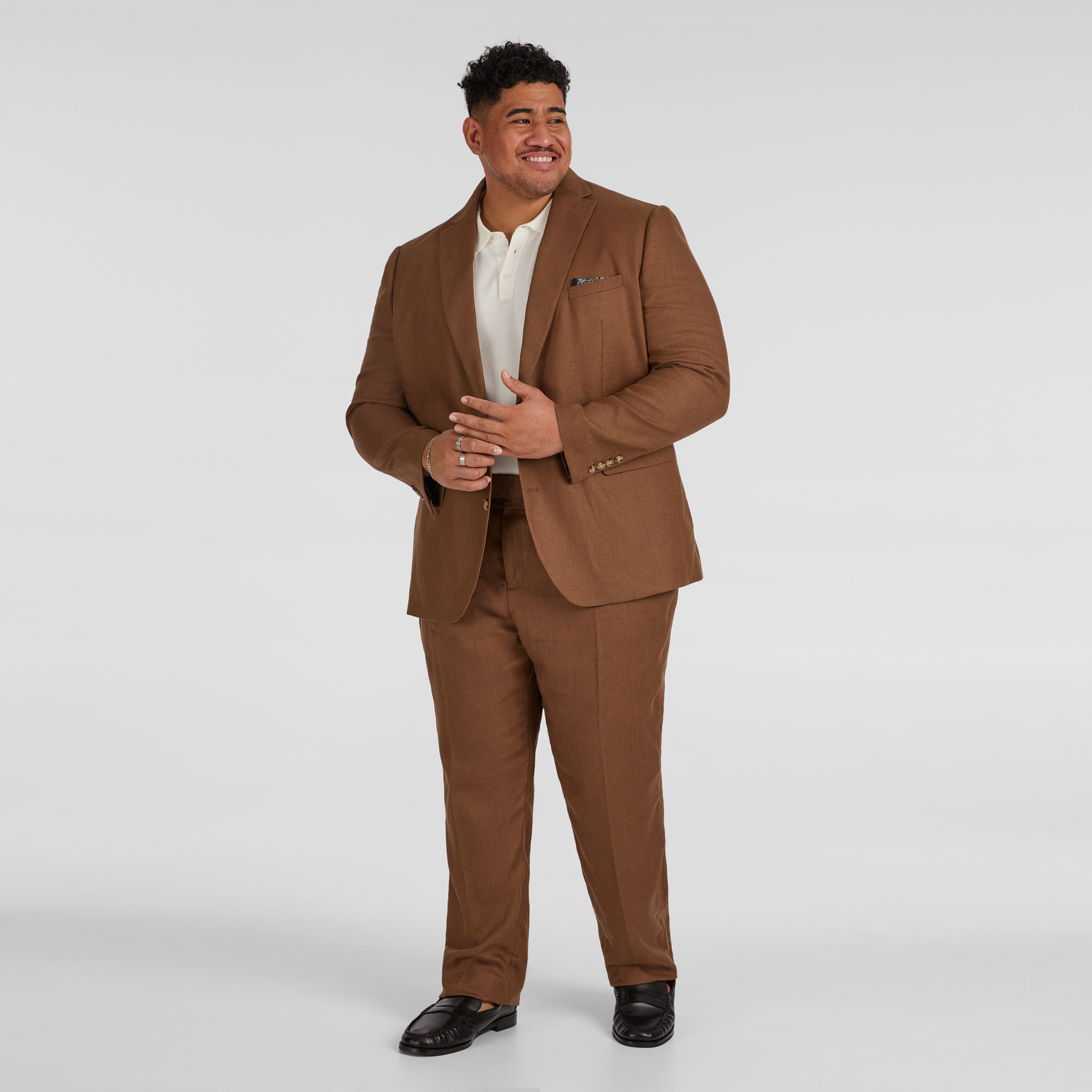 Bronze Matteo Linen Suit Jacket