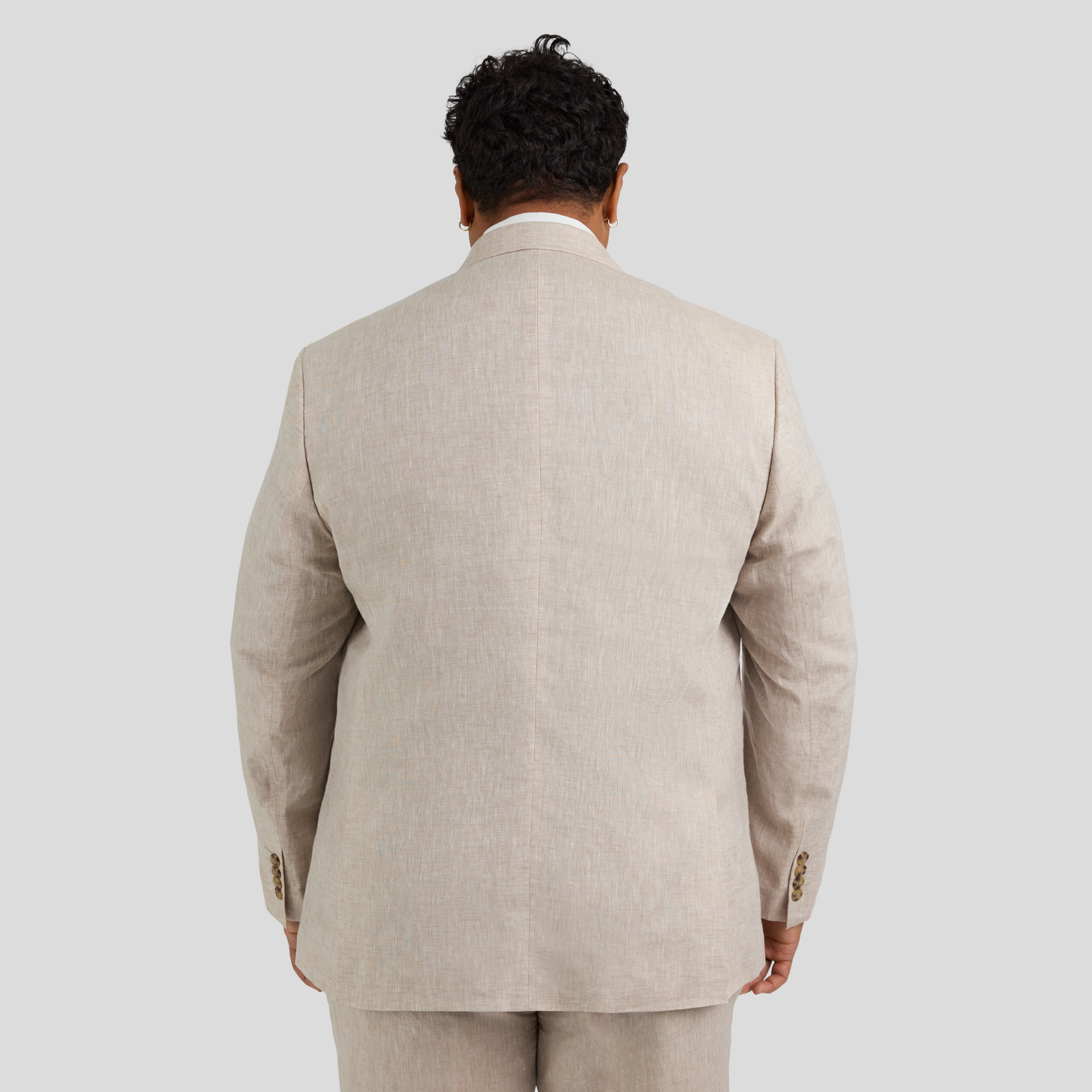 Natural Matteo Linen Suit Jacket