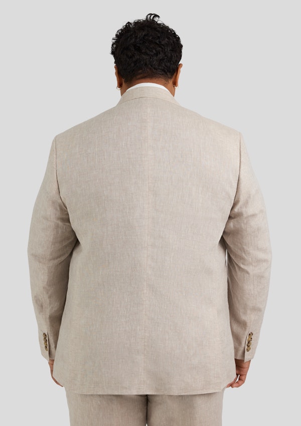 Natural Matteo Linen Suit Jacket