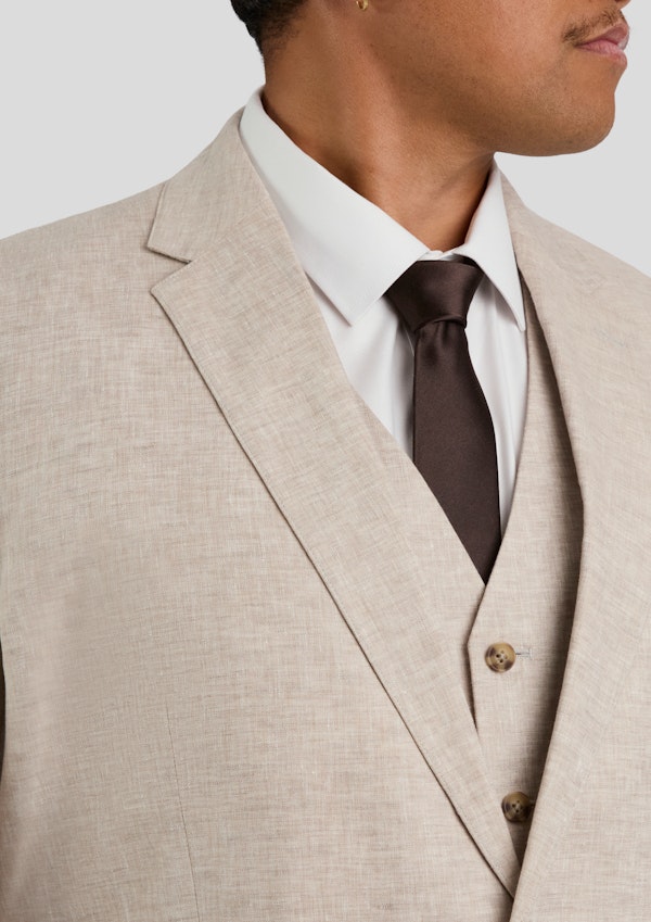 Natural Matteo Linen Suit Jacket