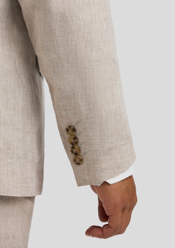 Natural Matteo Linen Suit Jacket