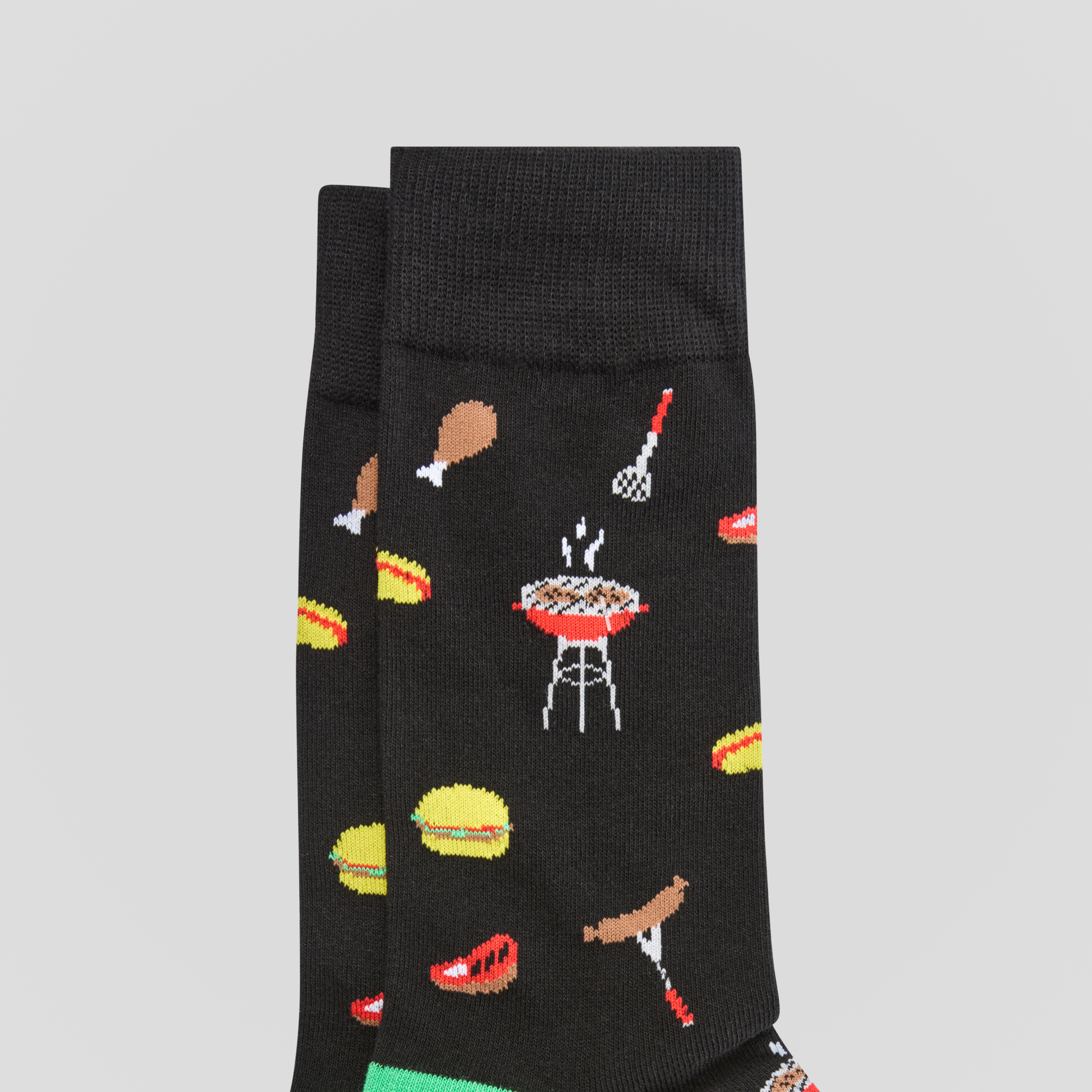 Black Bbq Fancy Sock