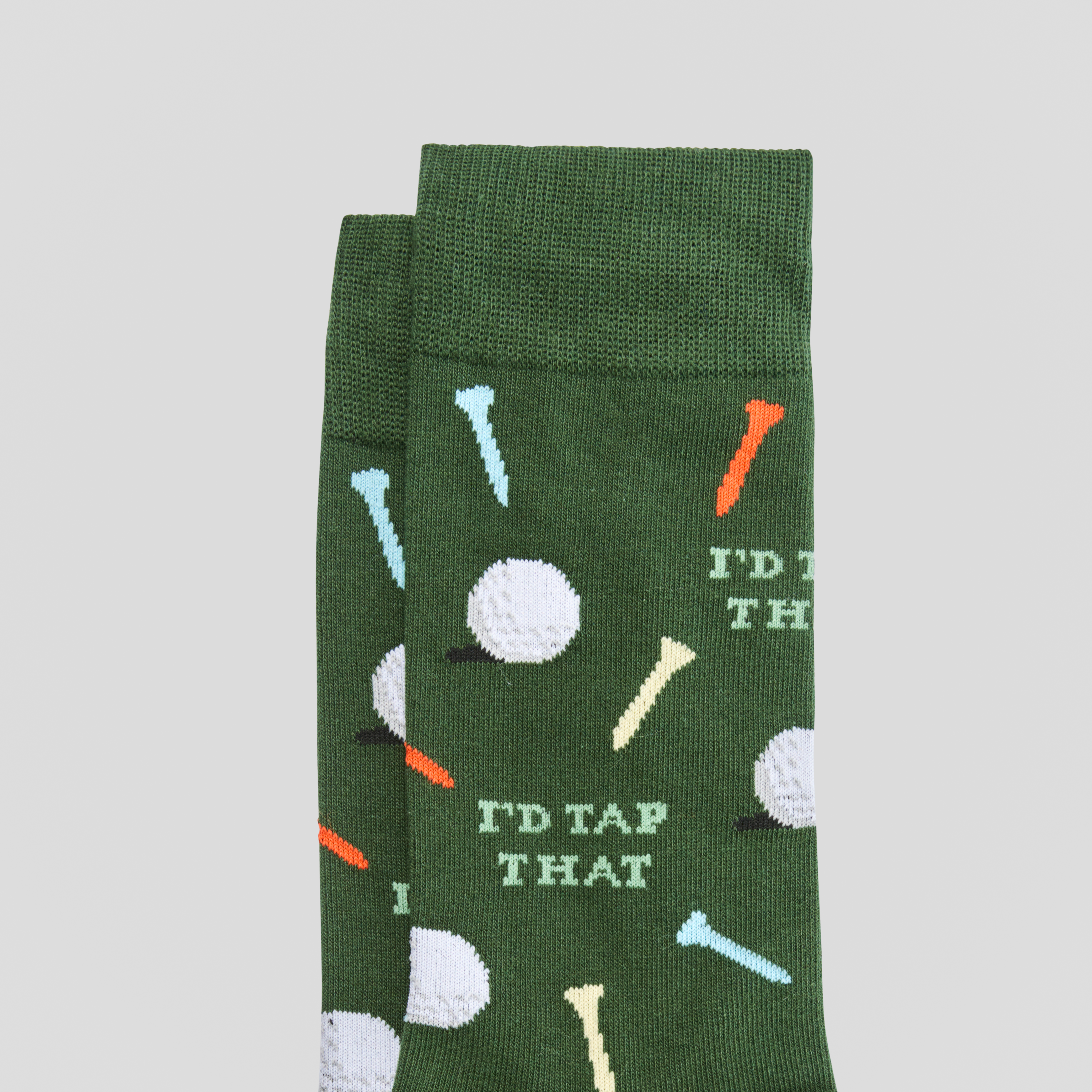 Green Golf Fancy Sock
