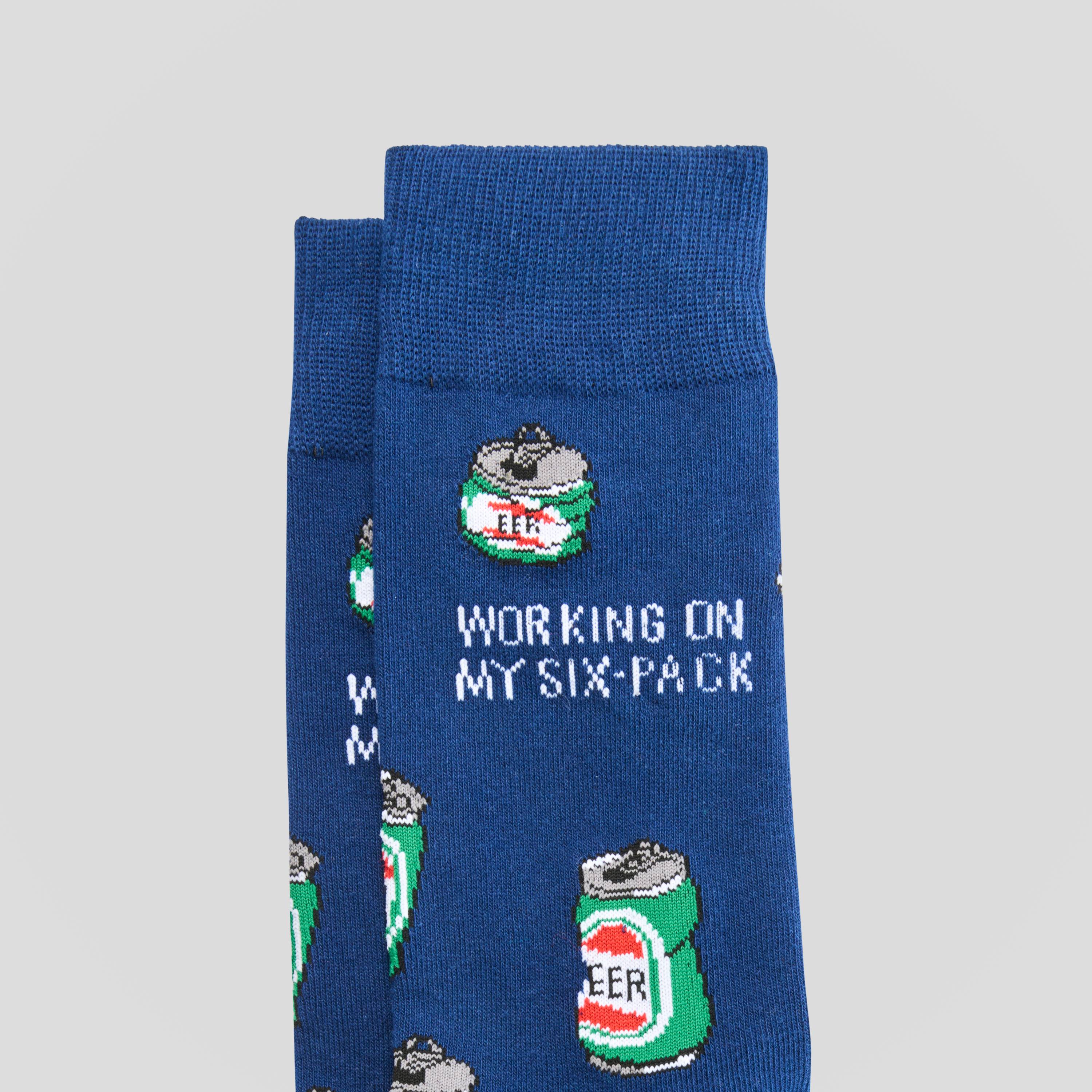 Blue Six Pack Fancy Sock