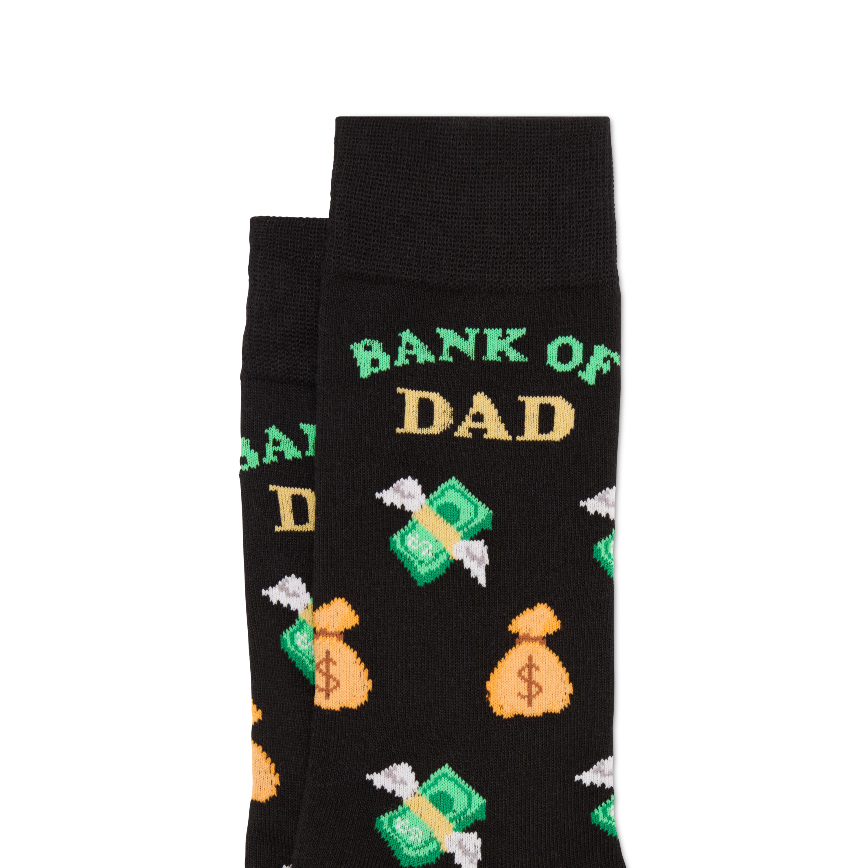 Black Bank Of Dad Fancy Sock