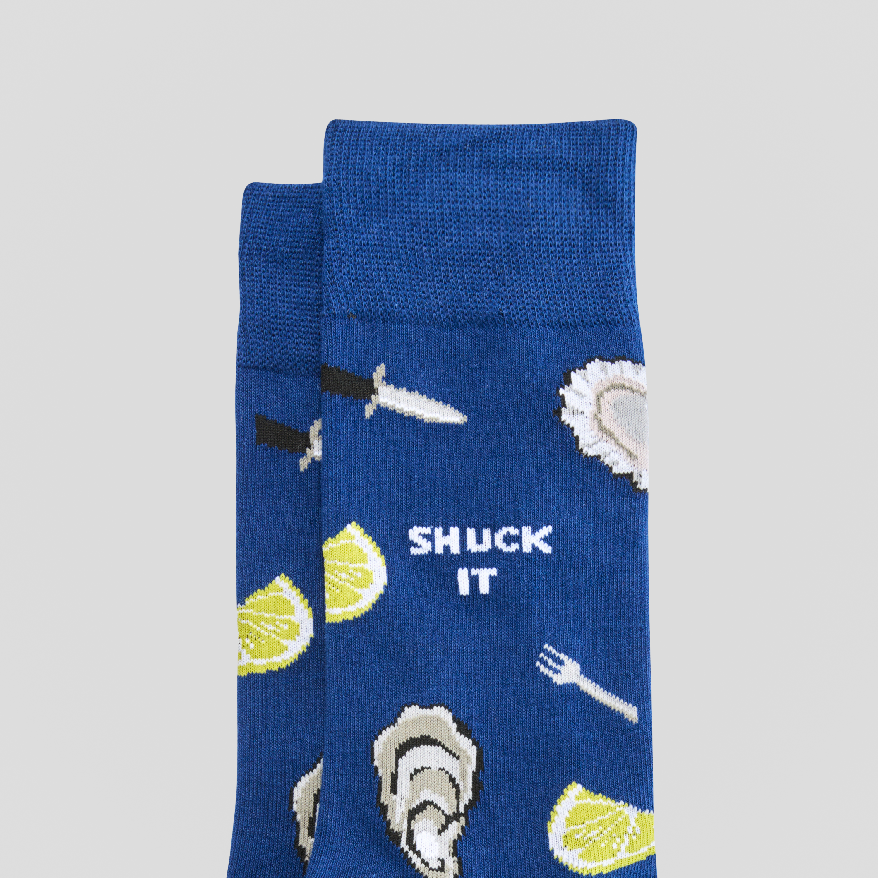 Dark Blue Shuck It Fancy Sock