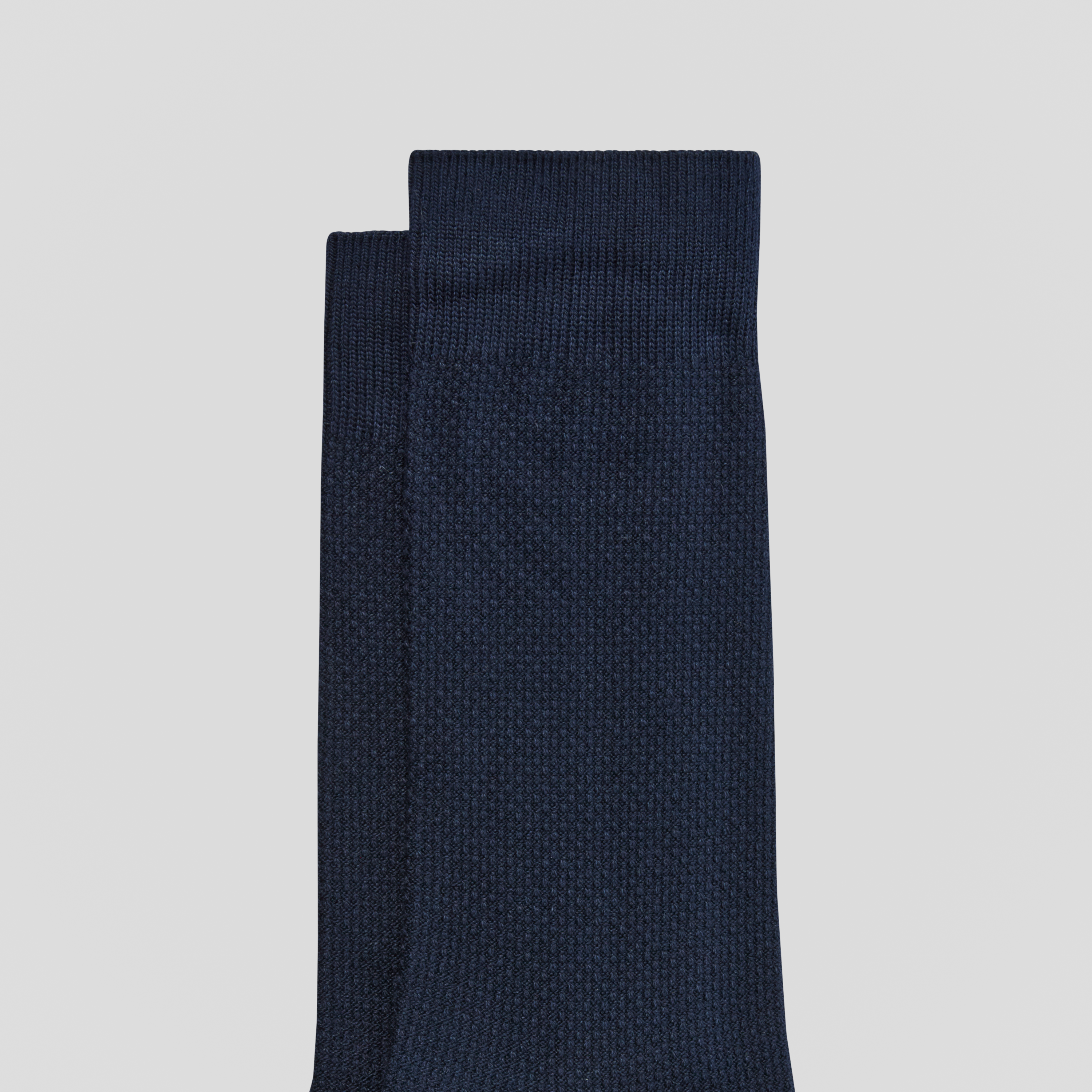 Navy Textured Fancy Sock