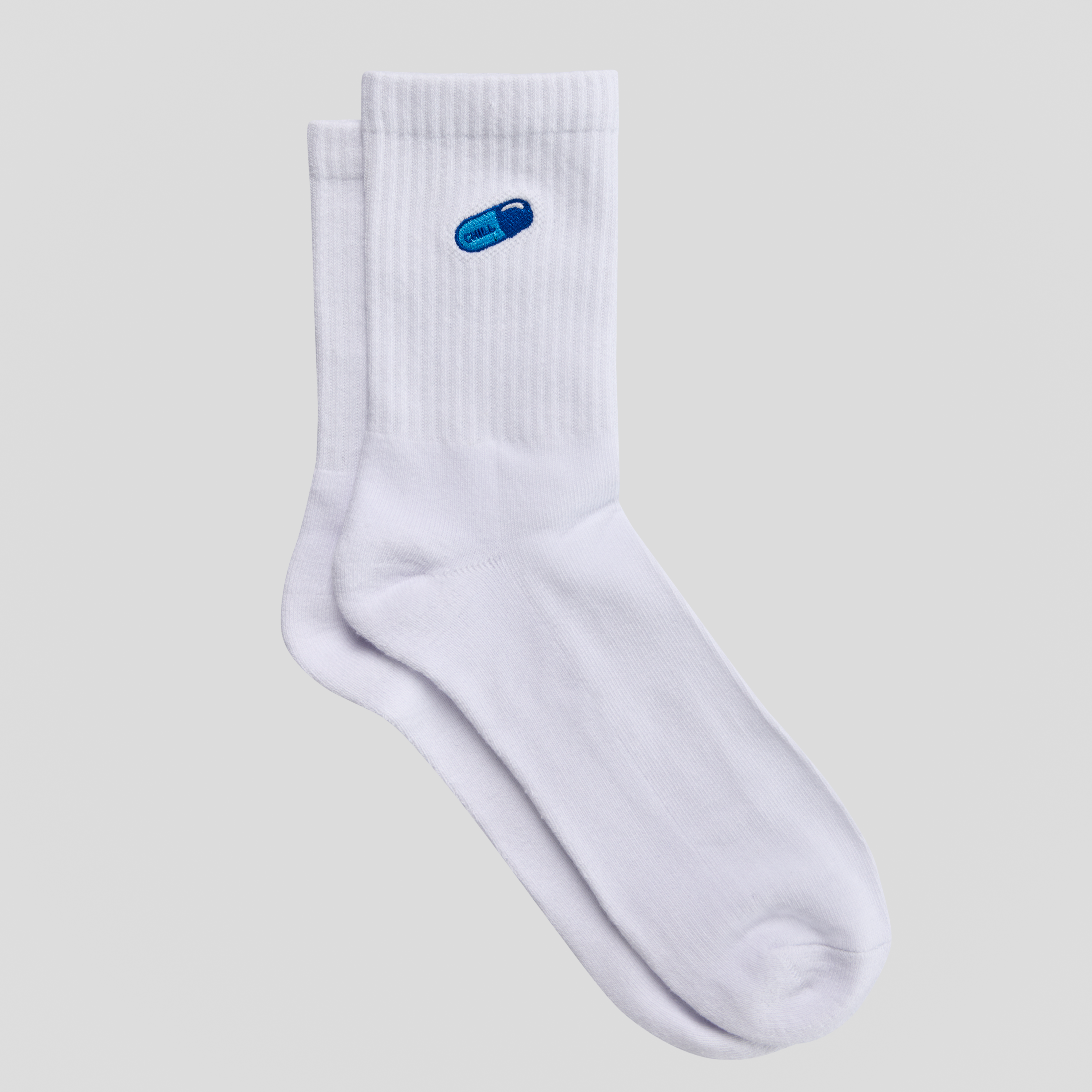 Chill Pill Ribbed Sock