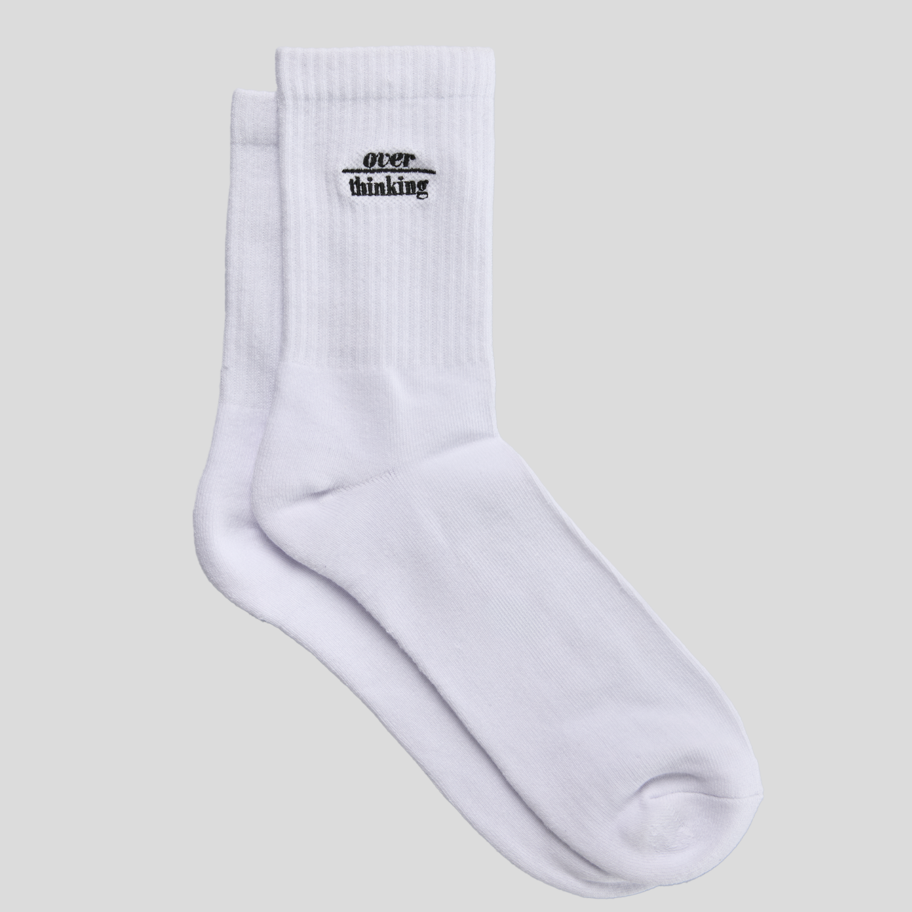 Over Thinking Ribbed Sock