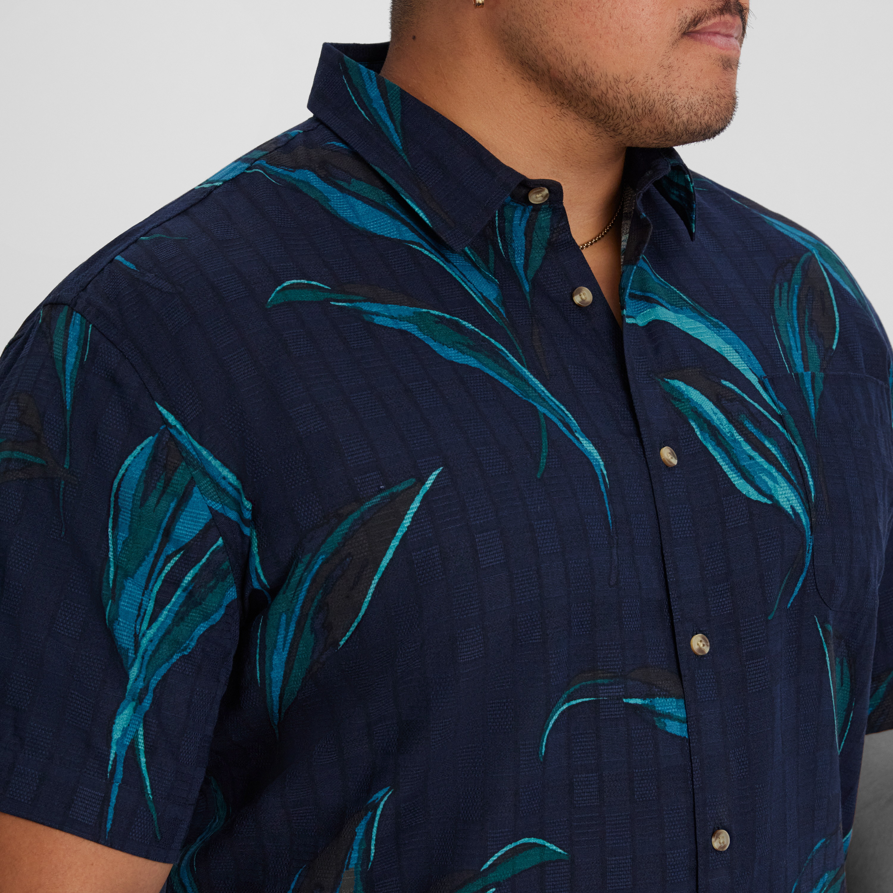 Dark Blue Montpellier Print Shirt