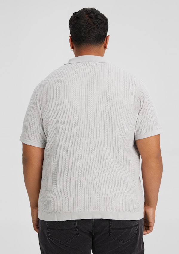 Cool Grey Palma Relaxed Knit Shirt