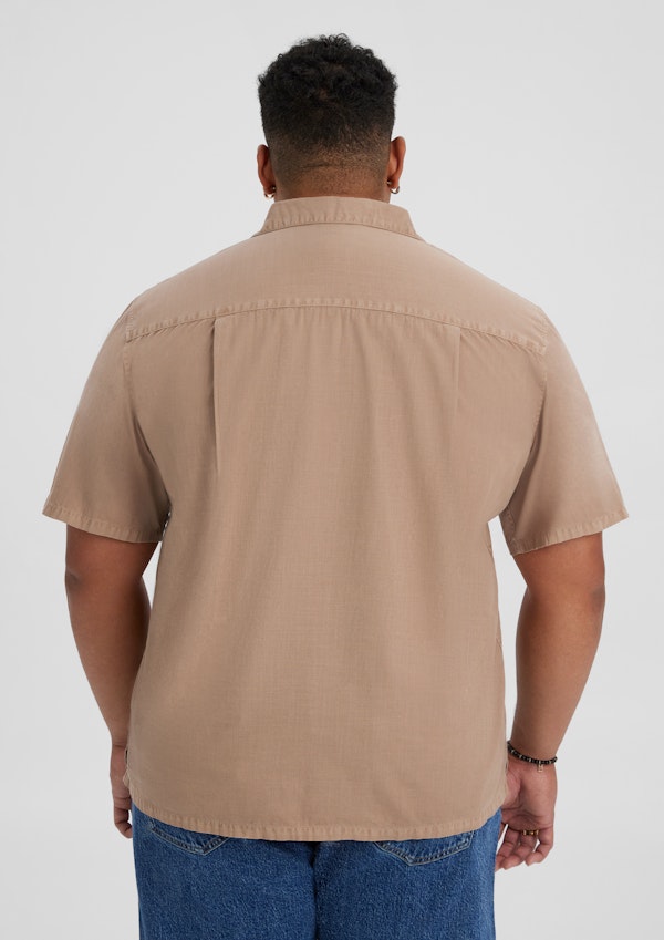 Washed Clay Valencia Boxy Fit Shirt