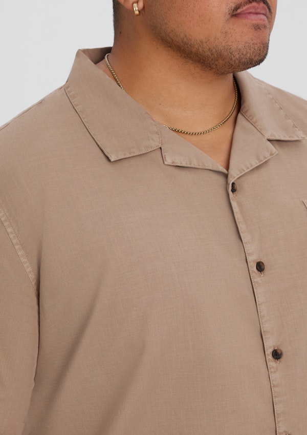 Washed Clay Valencia Boxy Fit Shirt