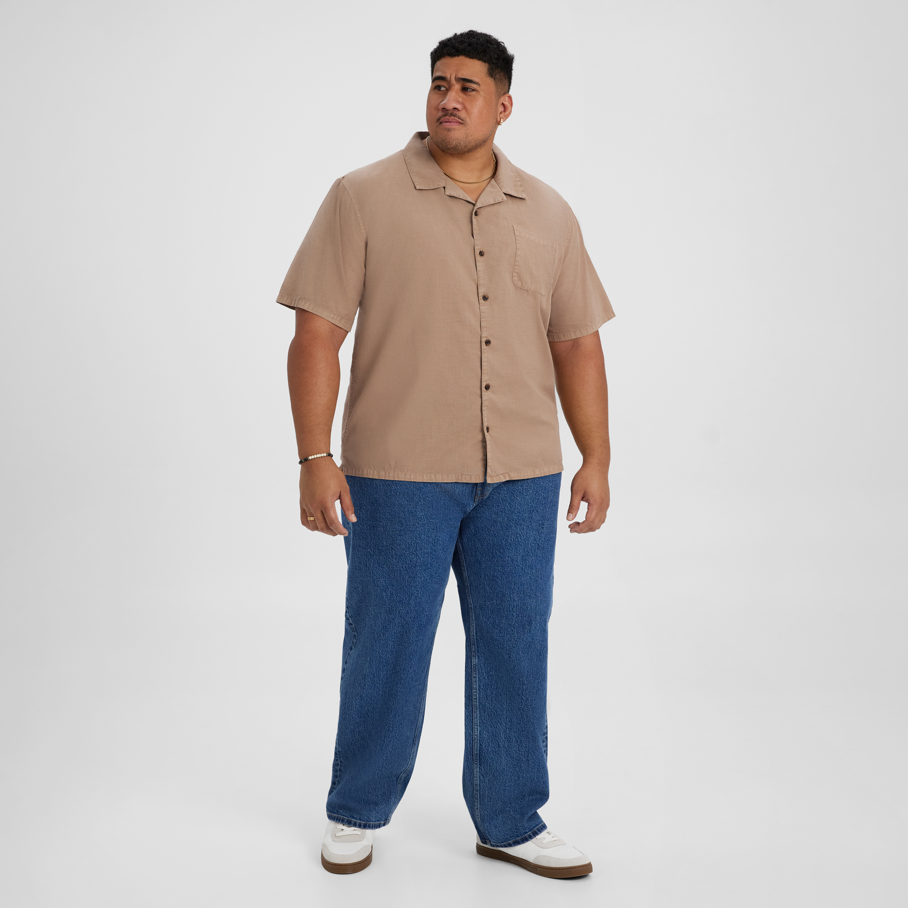 Washed Clay Valencia Boxy Fit Shirt
