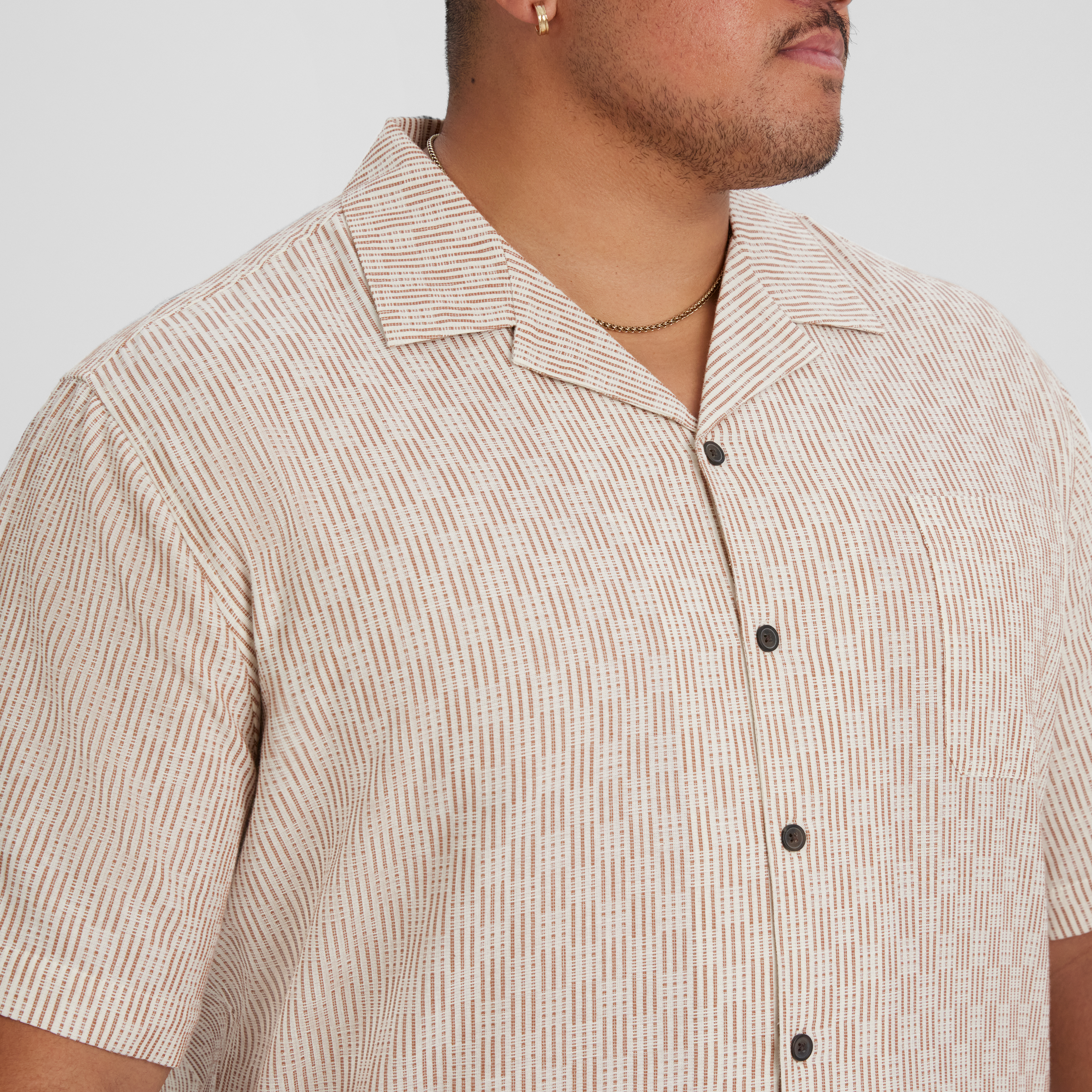 Ecru Tangier Boxy Fit Shirt