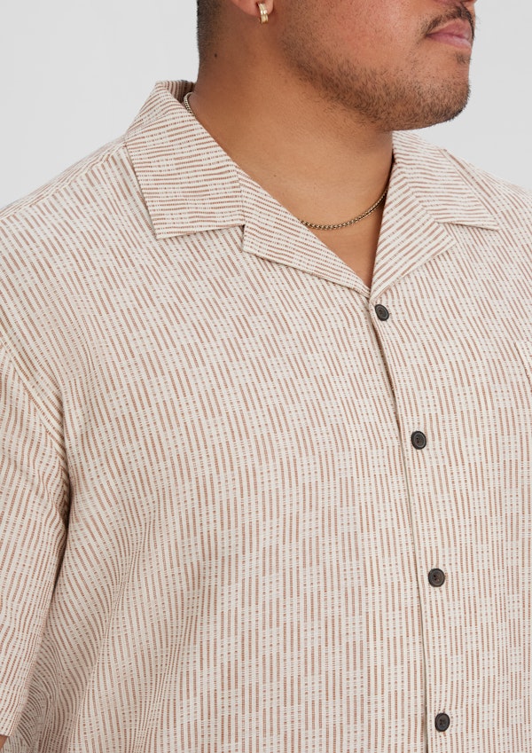 Ecru Tangier Boxy Fit Shirt
