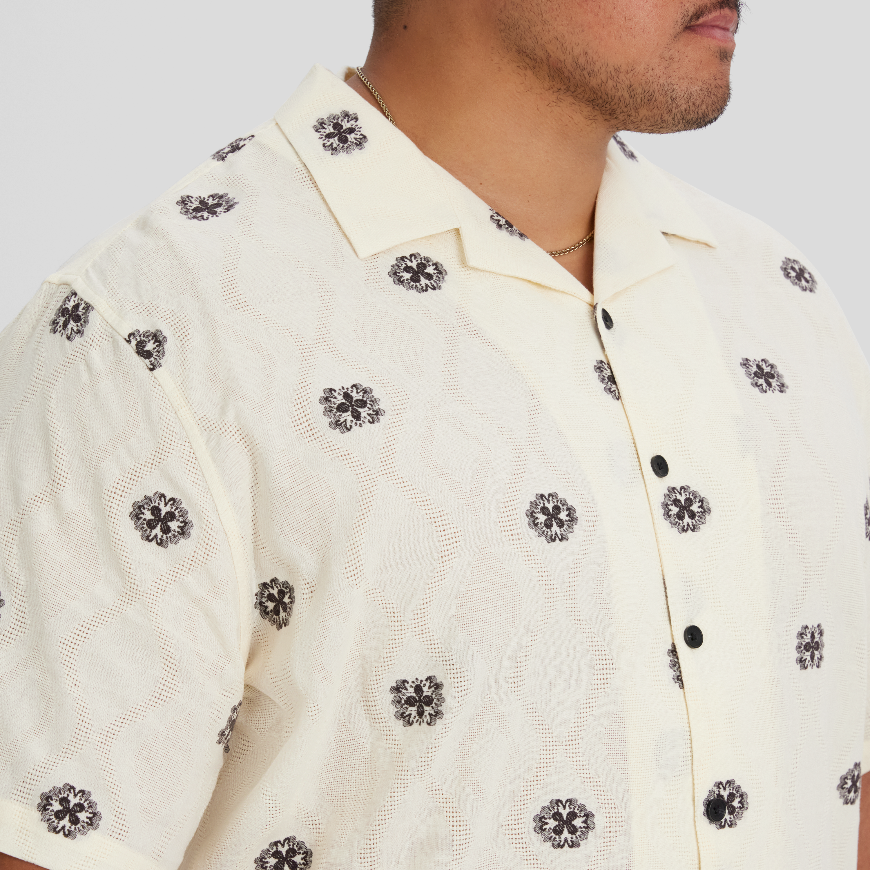 Ecru Spice Road Relaxed Fit Shirt