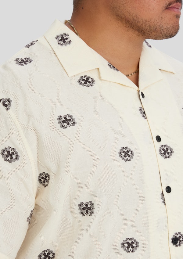 Ecru Spice Road Relaxed Fit Shirt