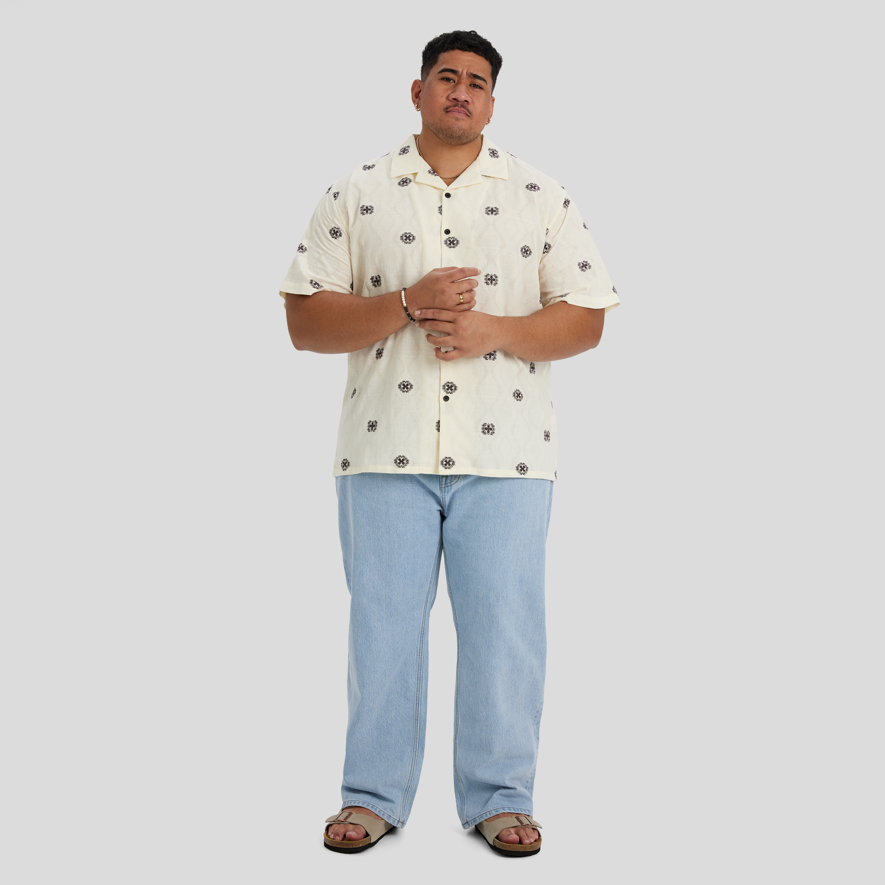 Ecru Spice Road Relaxed Fit Shirt