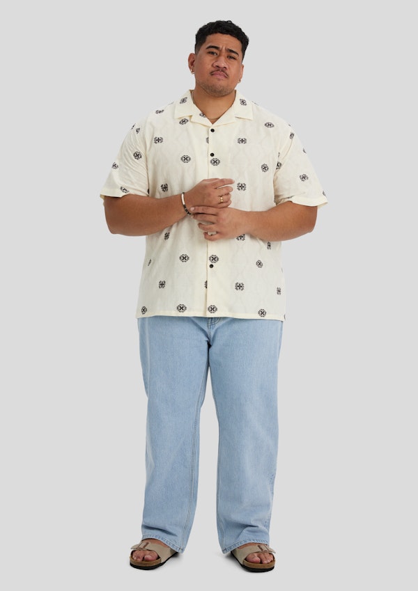 Ecru Spice Road Relaxed Fit Shirt