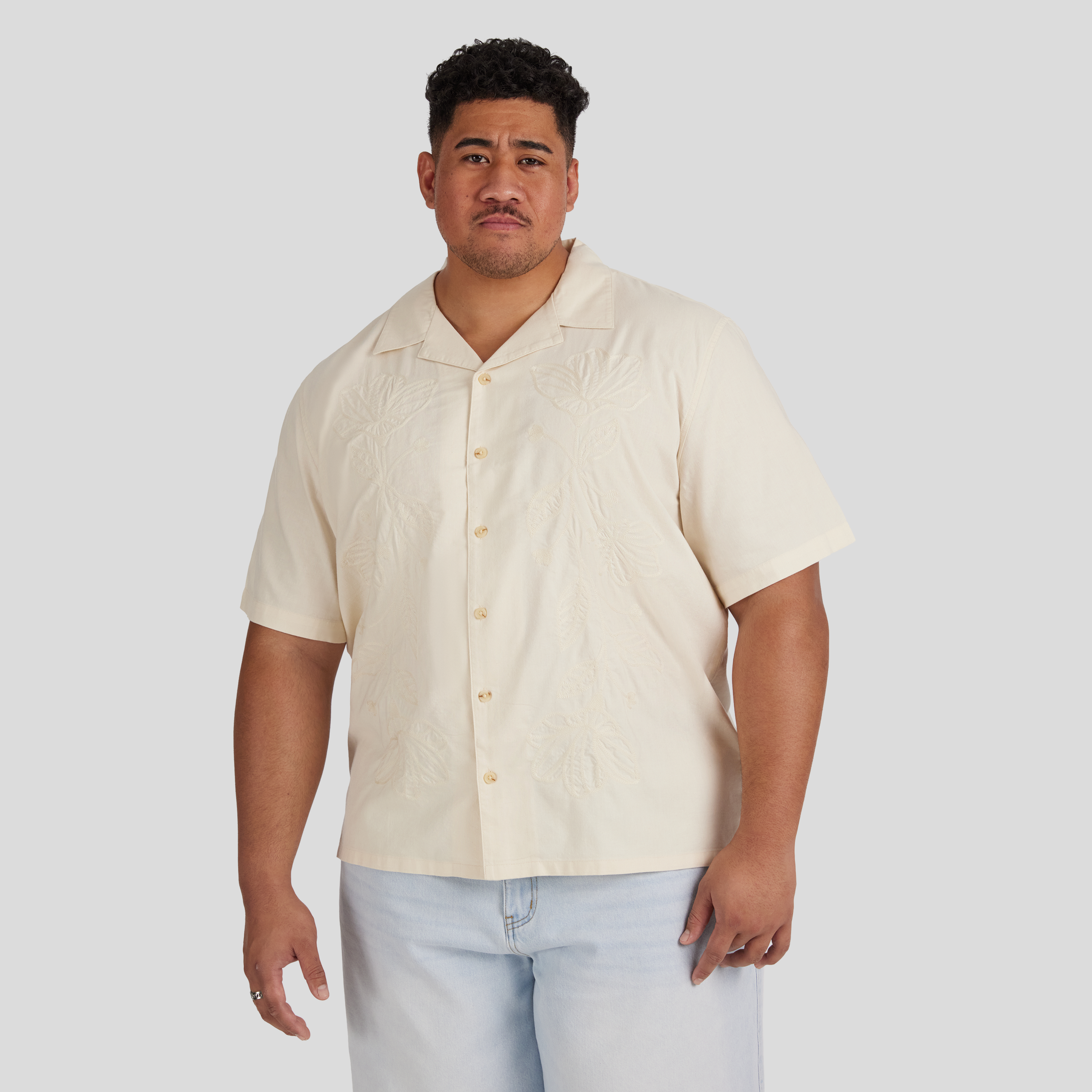 Embroidered Boxy Fit Shirt