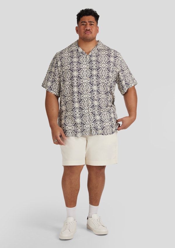 Steel Blue Amalfi Relaxed Fit Shirt