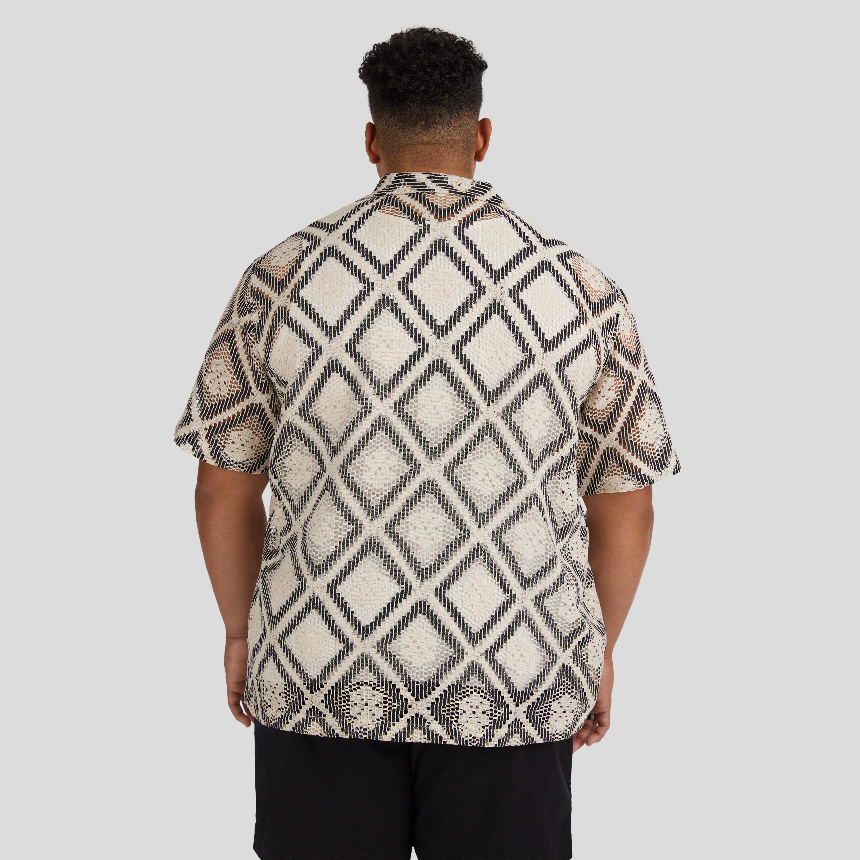 Ecru Ios Crochet Relaxed Shirt