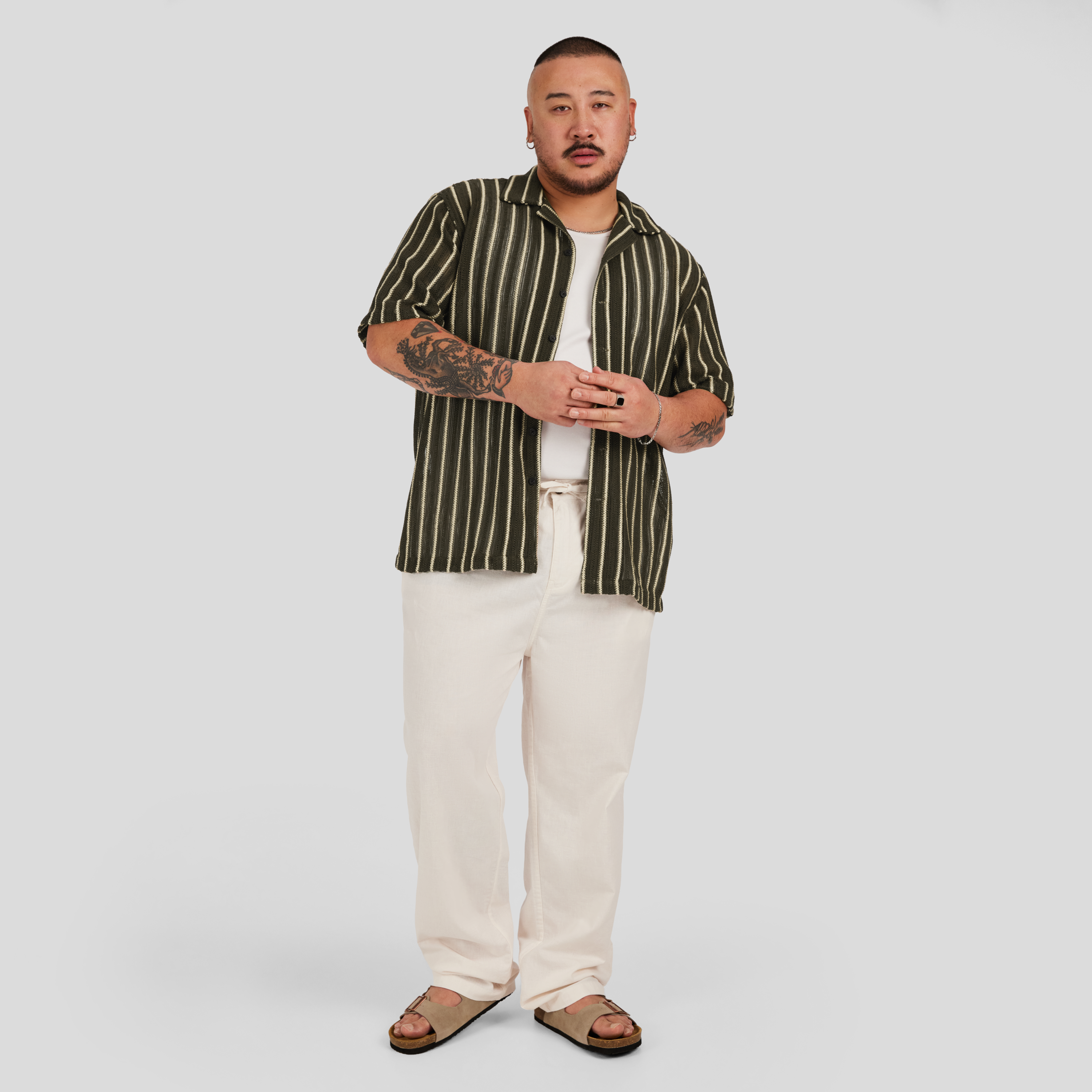 Jungle Stripe Relaxed Shirt