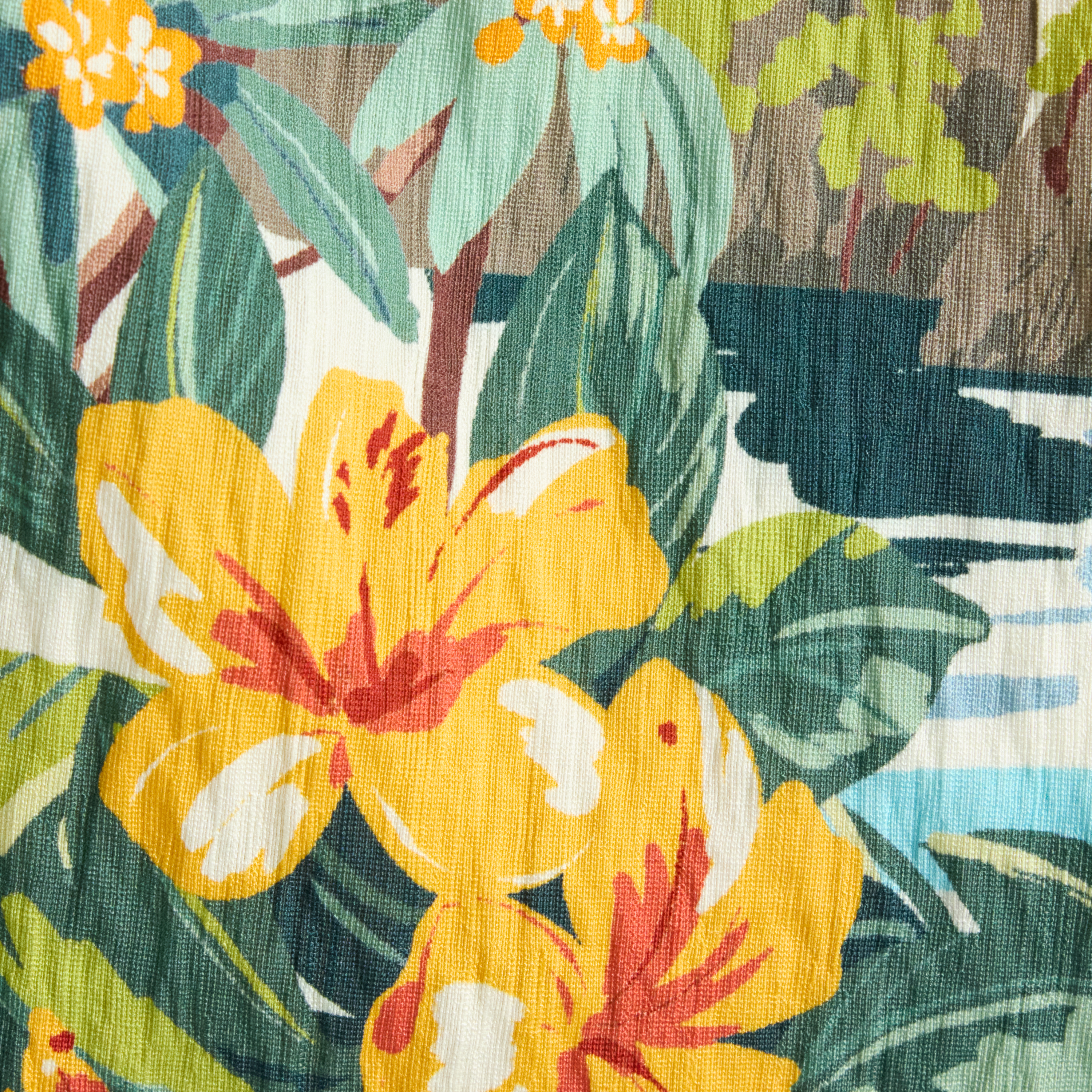 Ecru Paradise Palm Relaxed Shirt