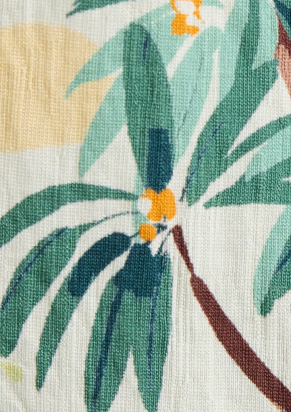 Ecru Paradise Palm Relaxed Shirt