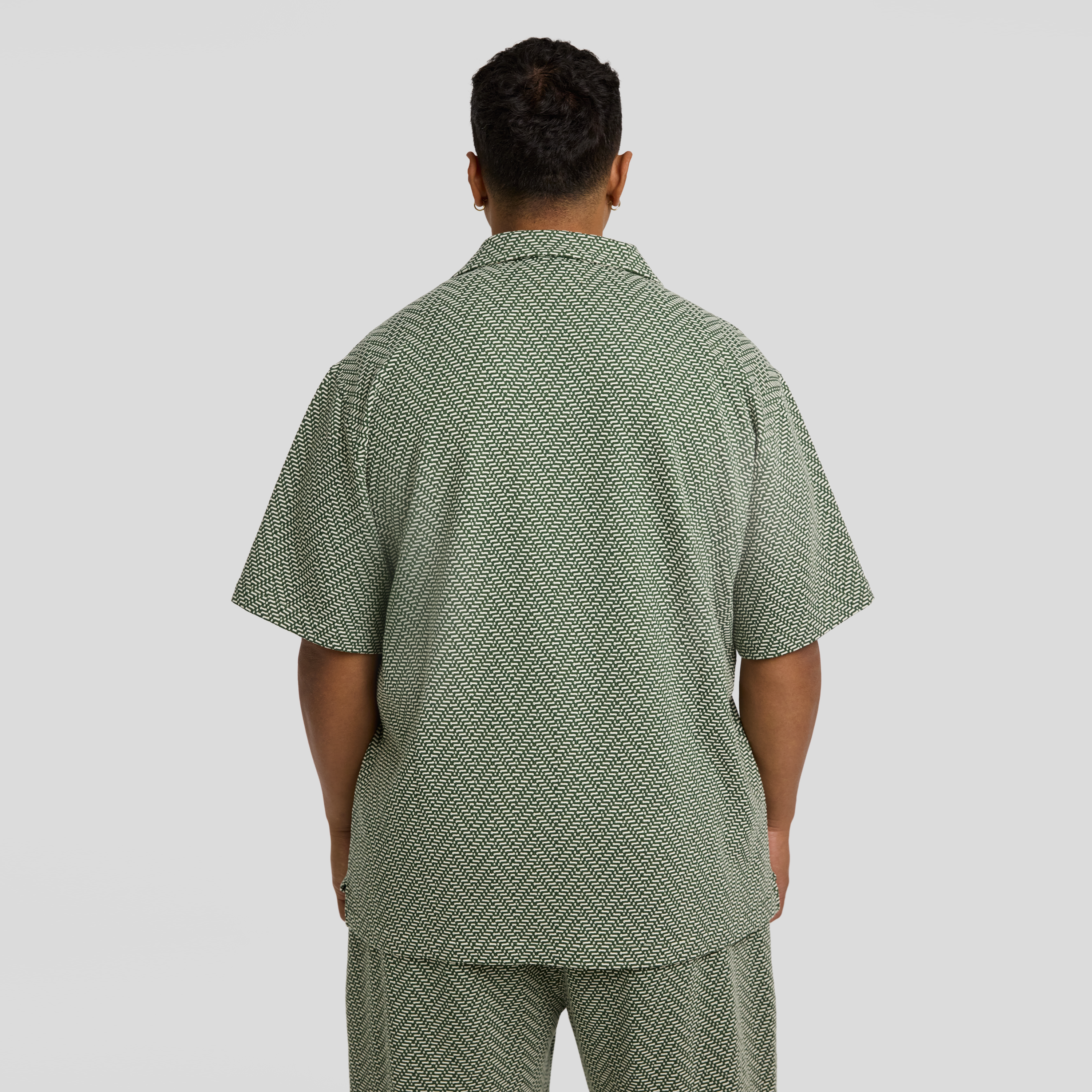 Green Ziggy Jacquard Relaxed Shirt