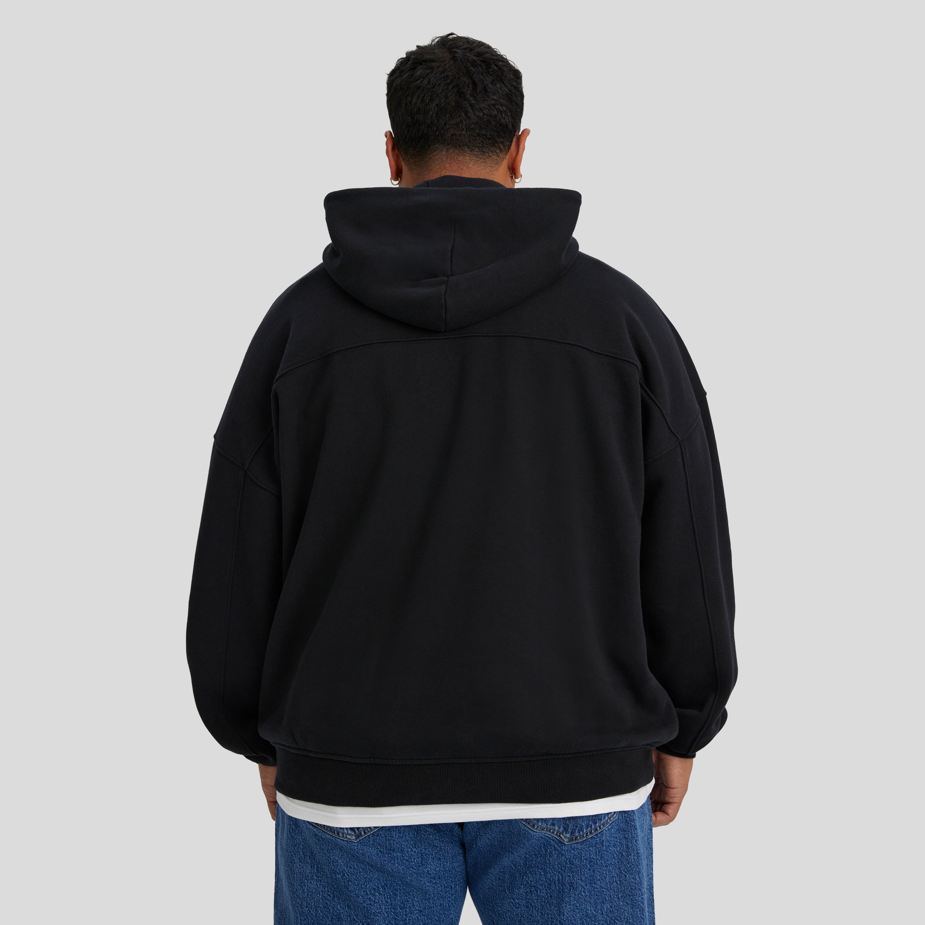 Black Relaxed Fit Worldwide Hoodie