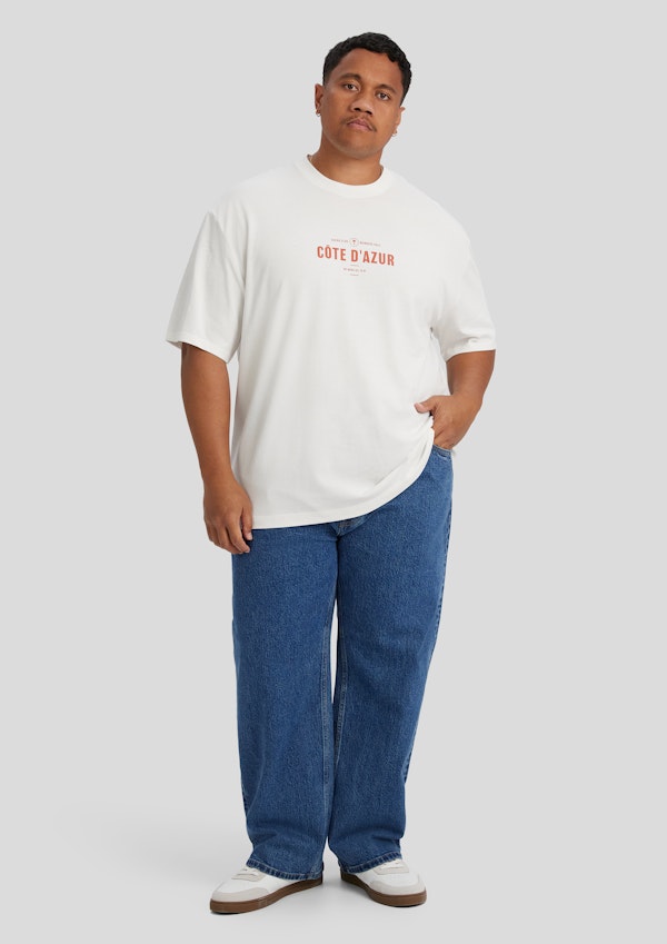White Cote D'azur Relaxed Fit Tee