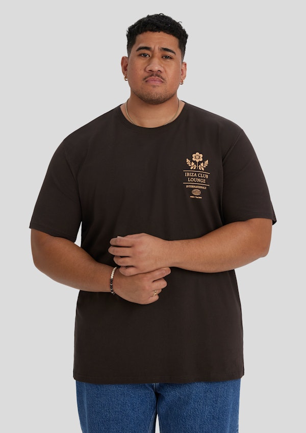 Chocolate Ibiza Longline Tee