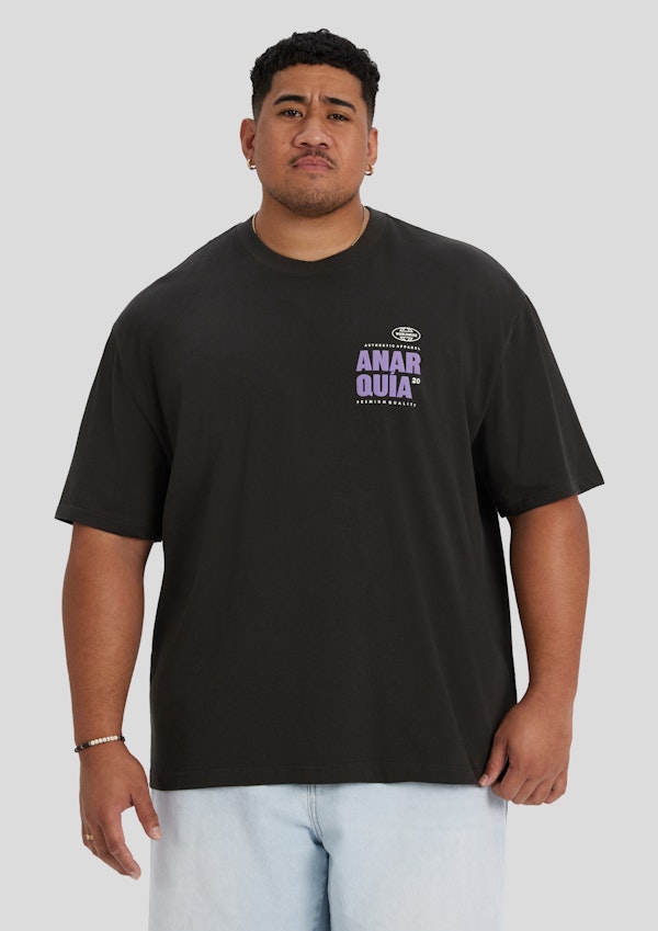 Charcoal Anarchy Relaxed Fit Tee