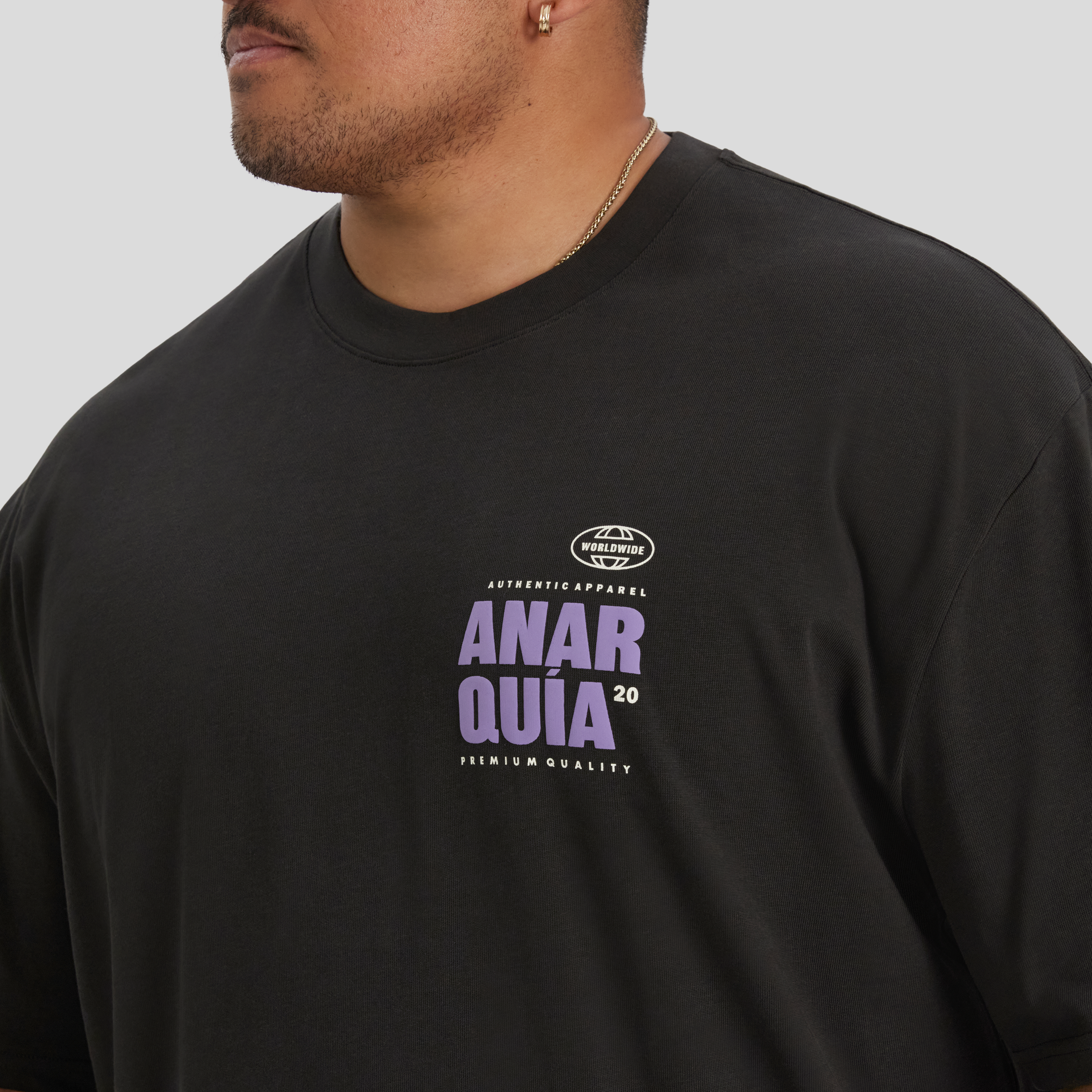 Charcoal Anarchy Relaxed Fit Tee