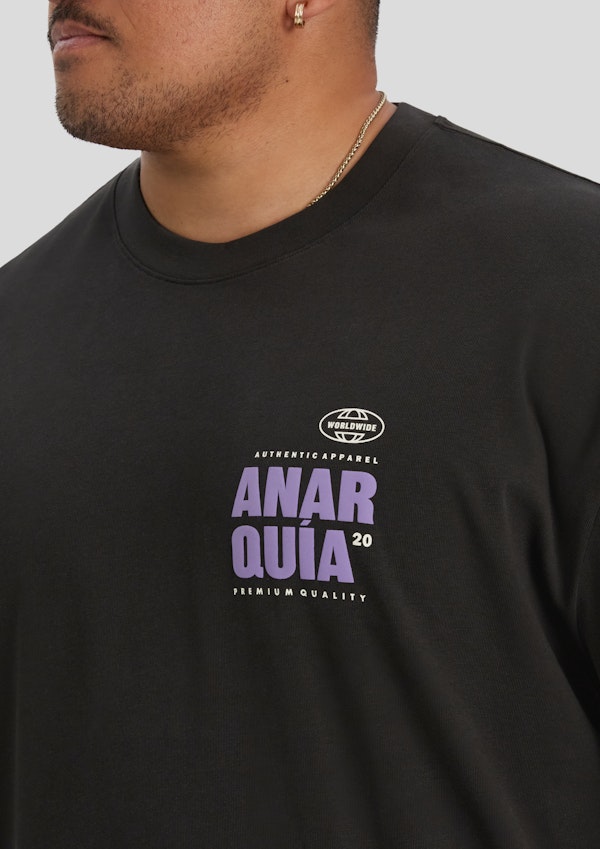 Charcoal Anarchy Relaxed Fit Tee