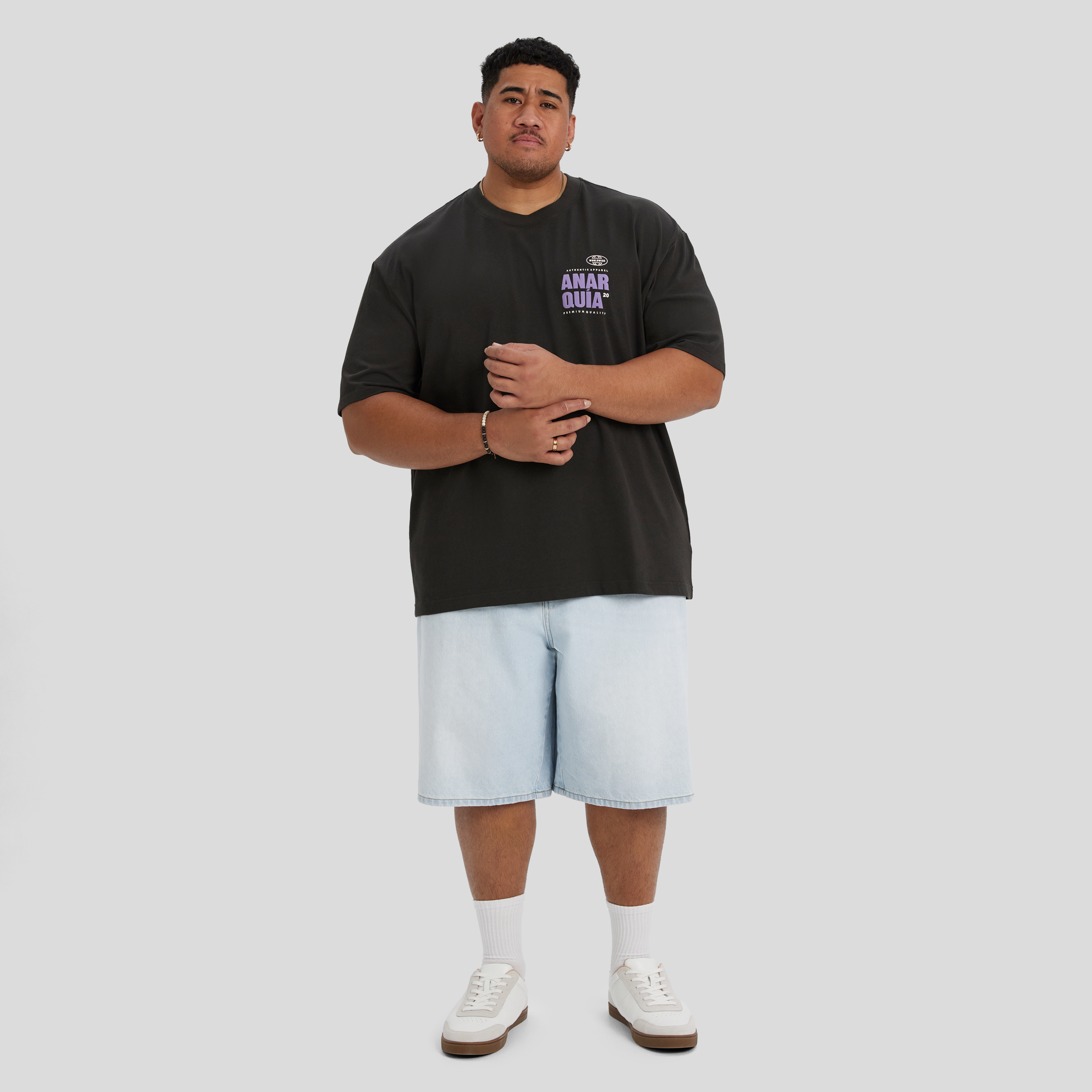 Charcoal Anarchy Relaxed Fit Tee