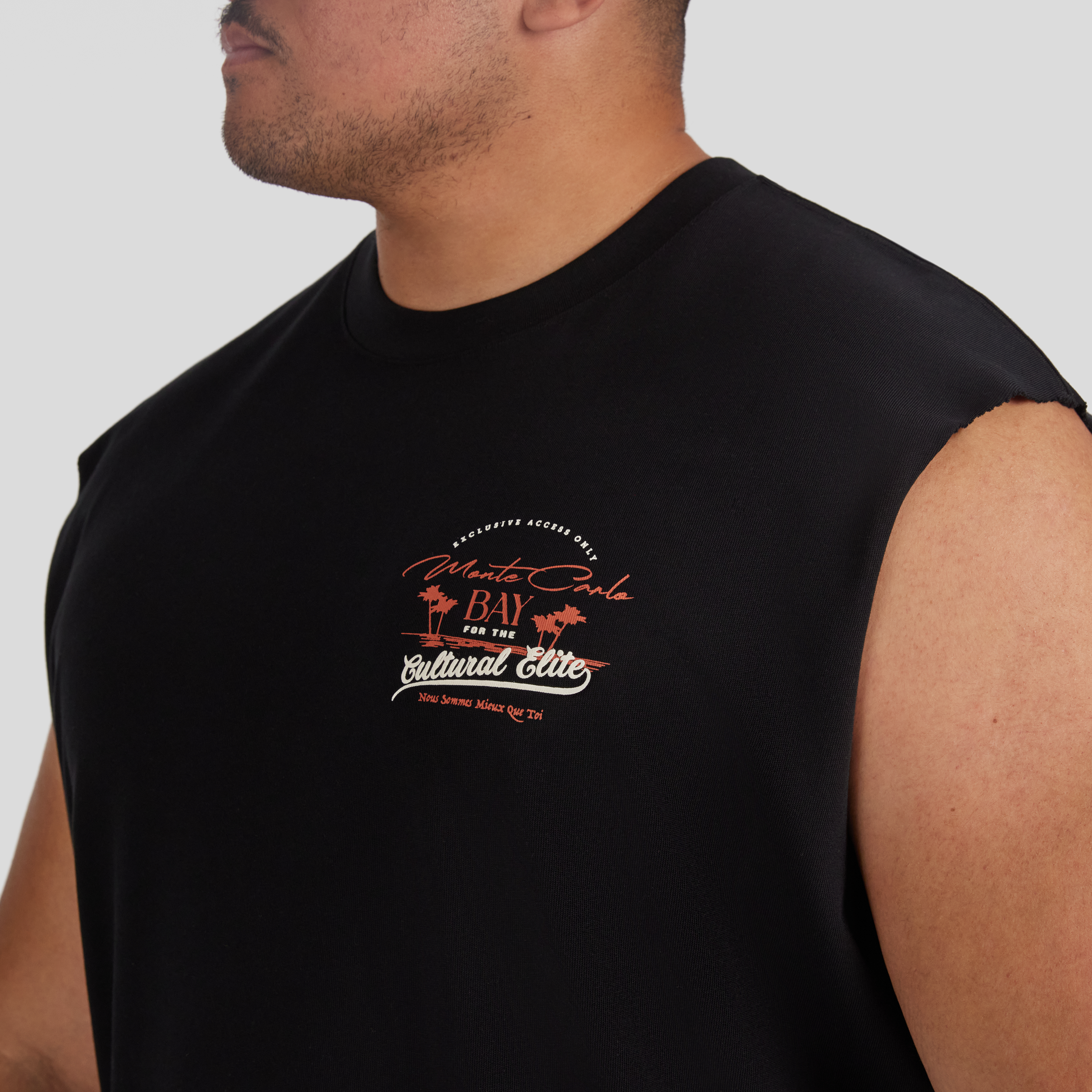Black Monte Carlo Muscle Tee