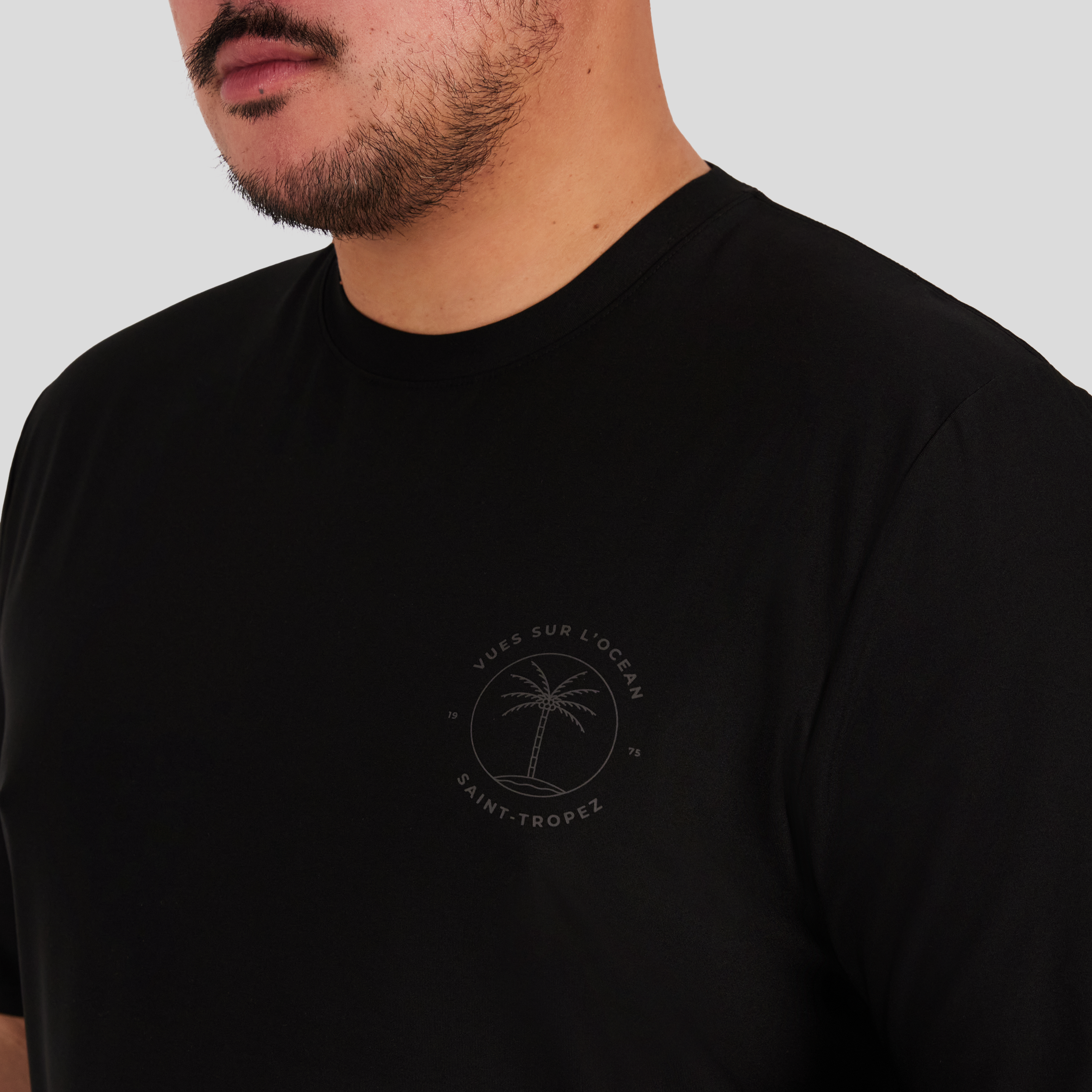 Black Swim Surf Tee