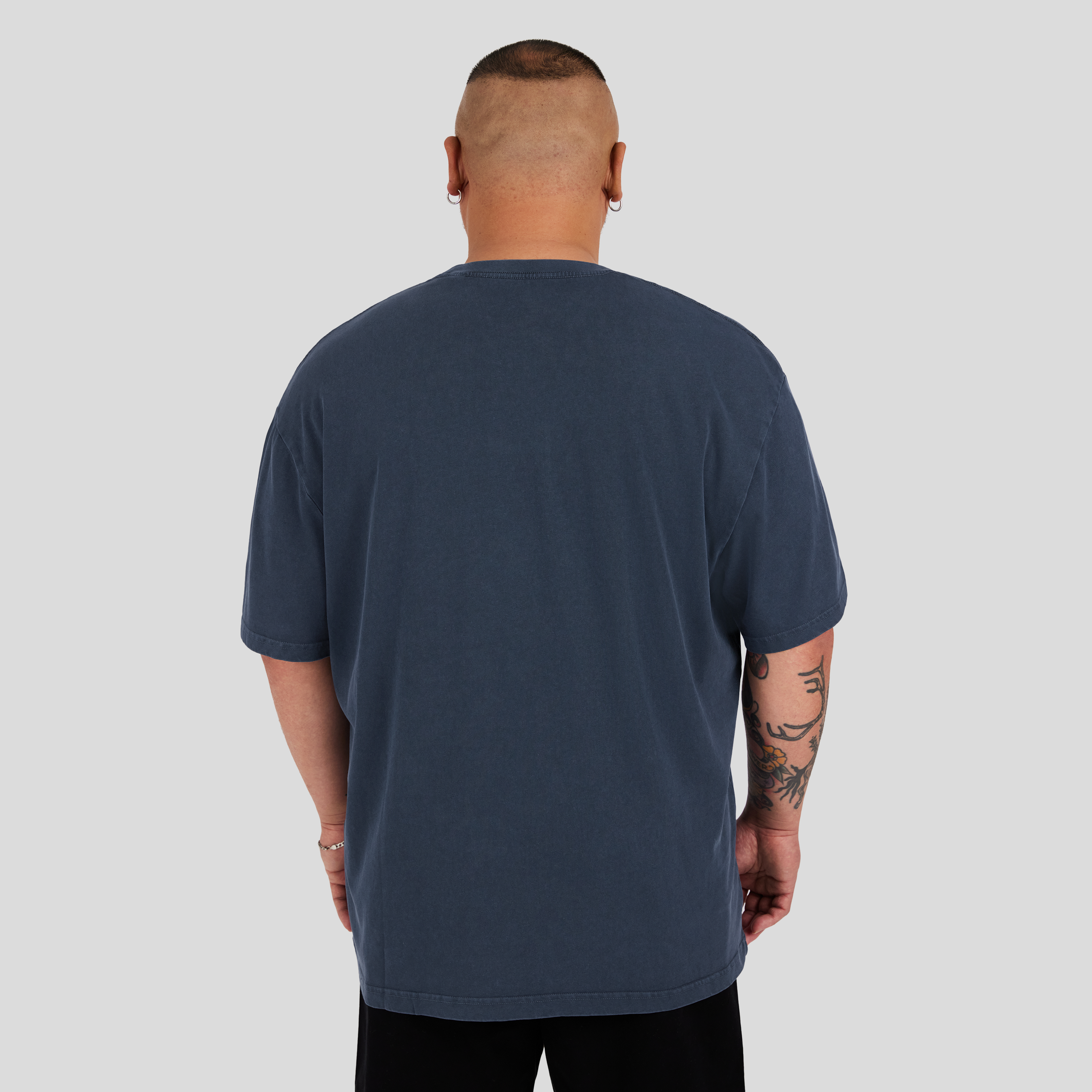 Ink Acid Wash Emb Relaxed Tee