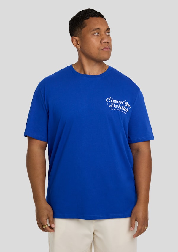 Cobalt Cinco De Drinko Crew Neck Tee