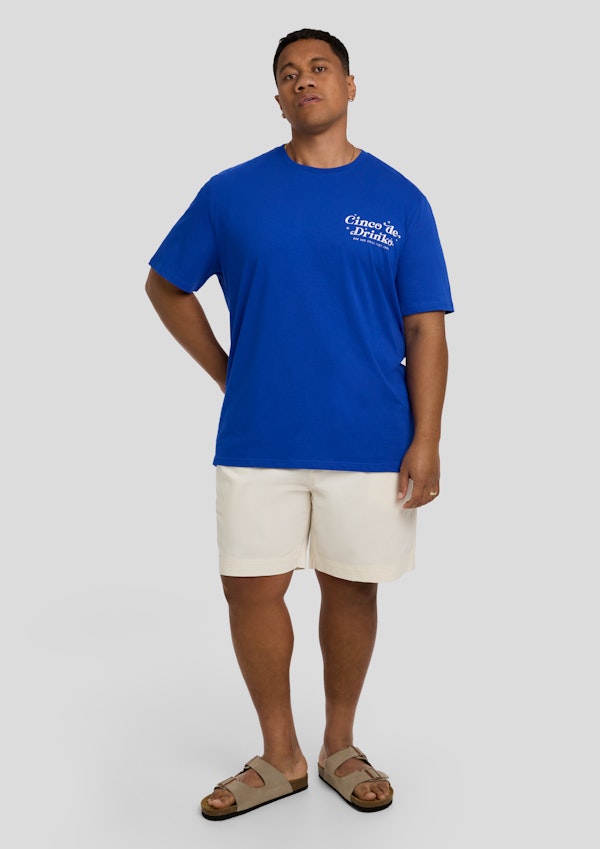 Cobalt Cinco De Drinko Crew Neck Tee