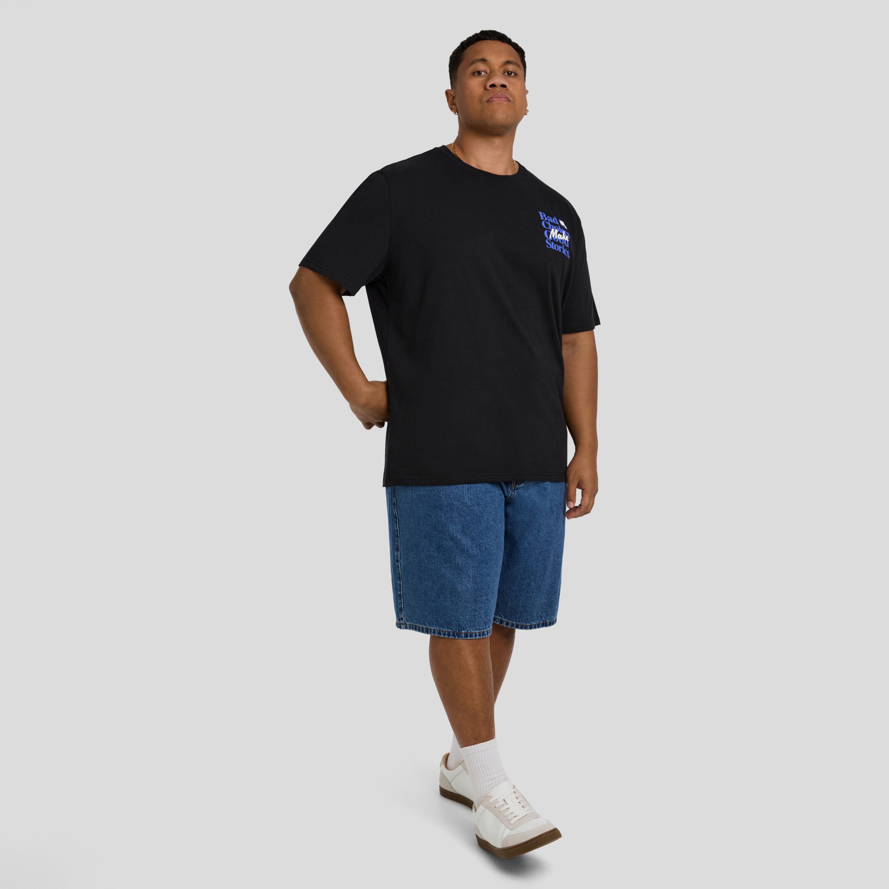 Black Bad Choices Crew Neck Tee