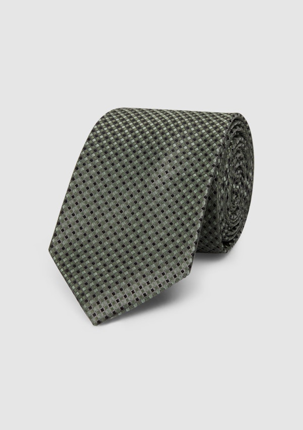 Gingham Jacquard Tie