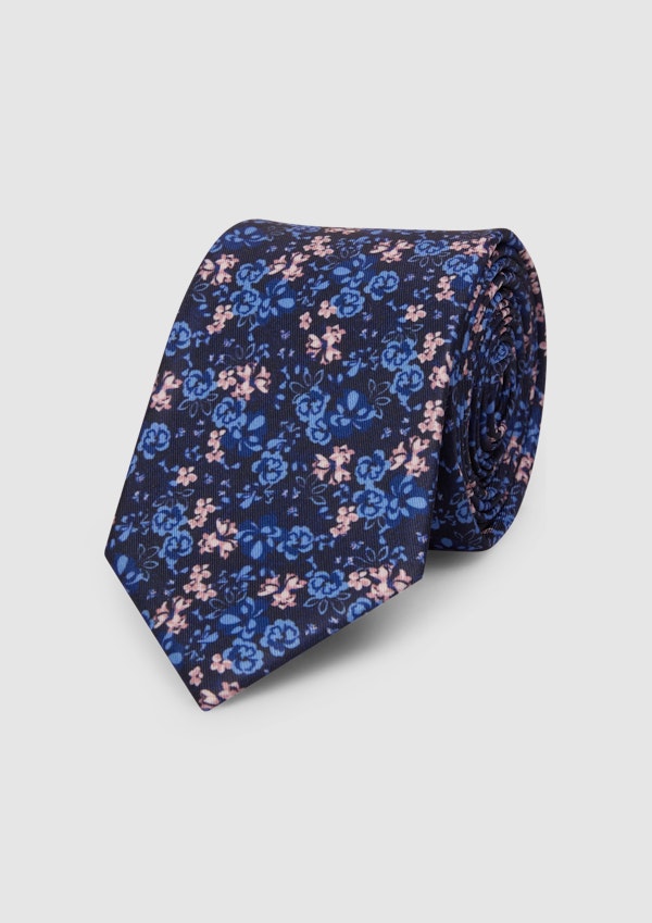 Ditsy Floral Printed Tie