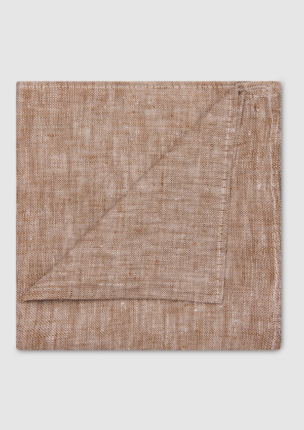Natural Pure Linen Pocket Square