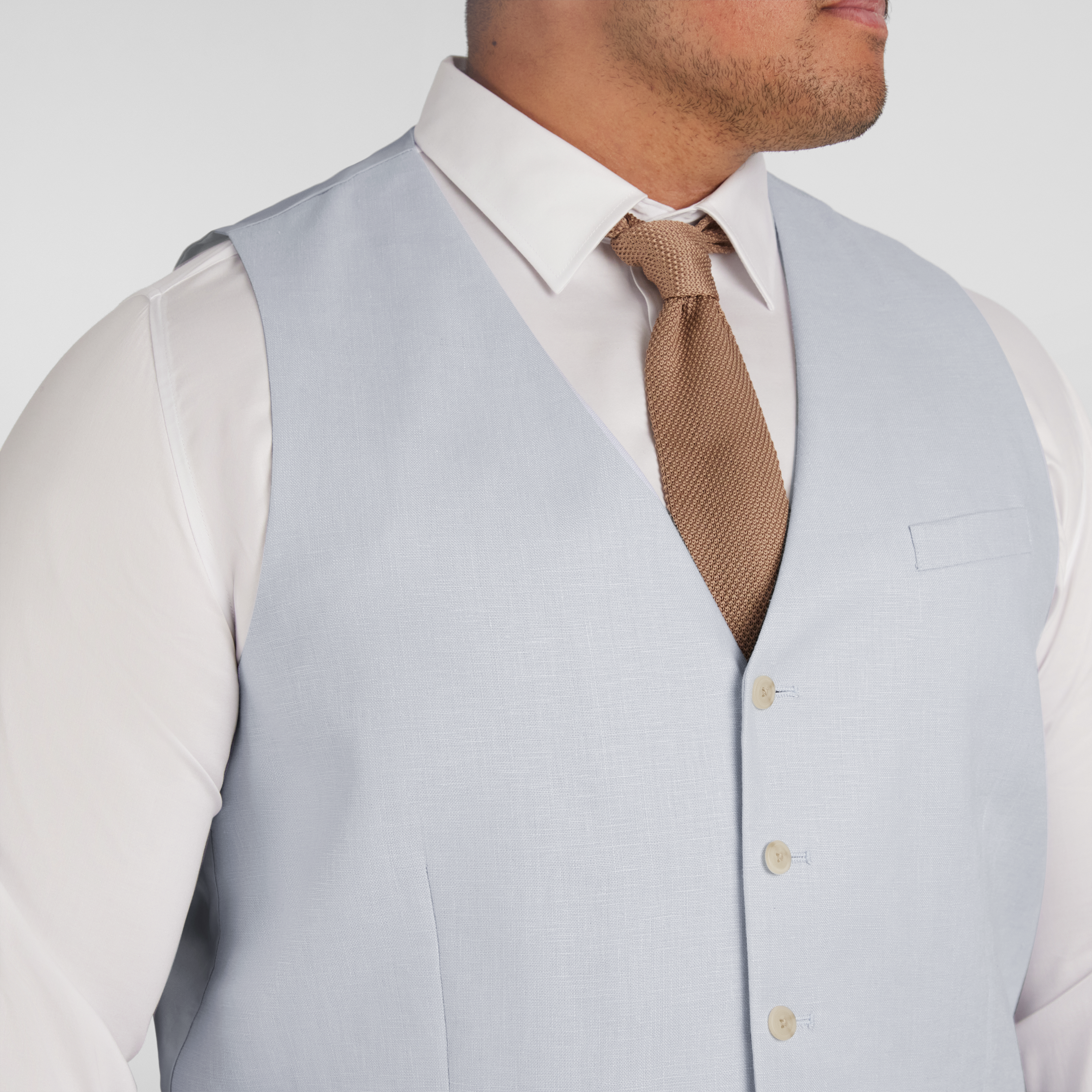 Sky Matteo Linen Waistcoat